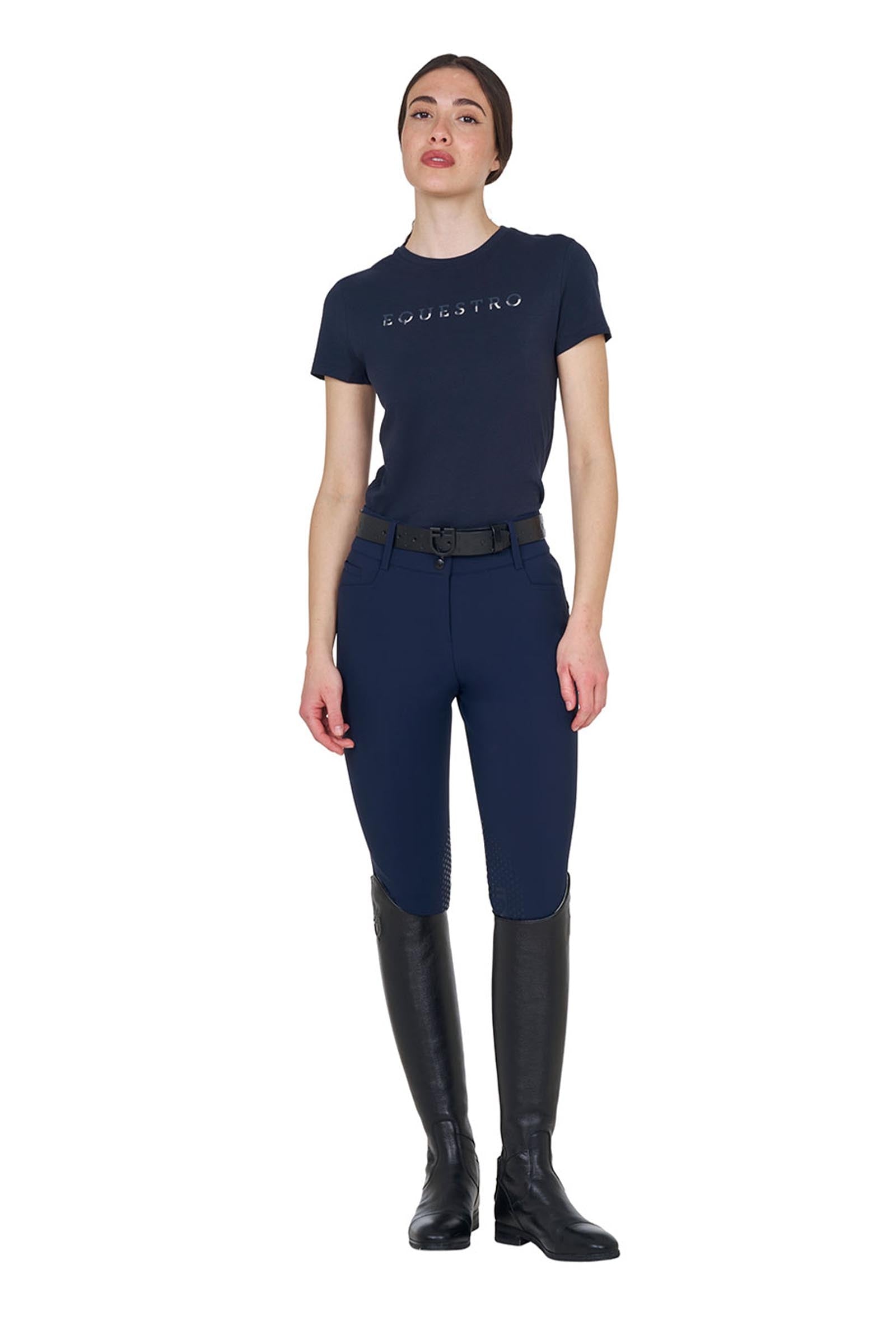 Equestro SS2026 Women's Logo Lamina Cotton T-Shirt Women’s Riding Clothing