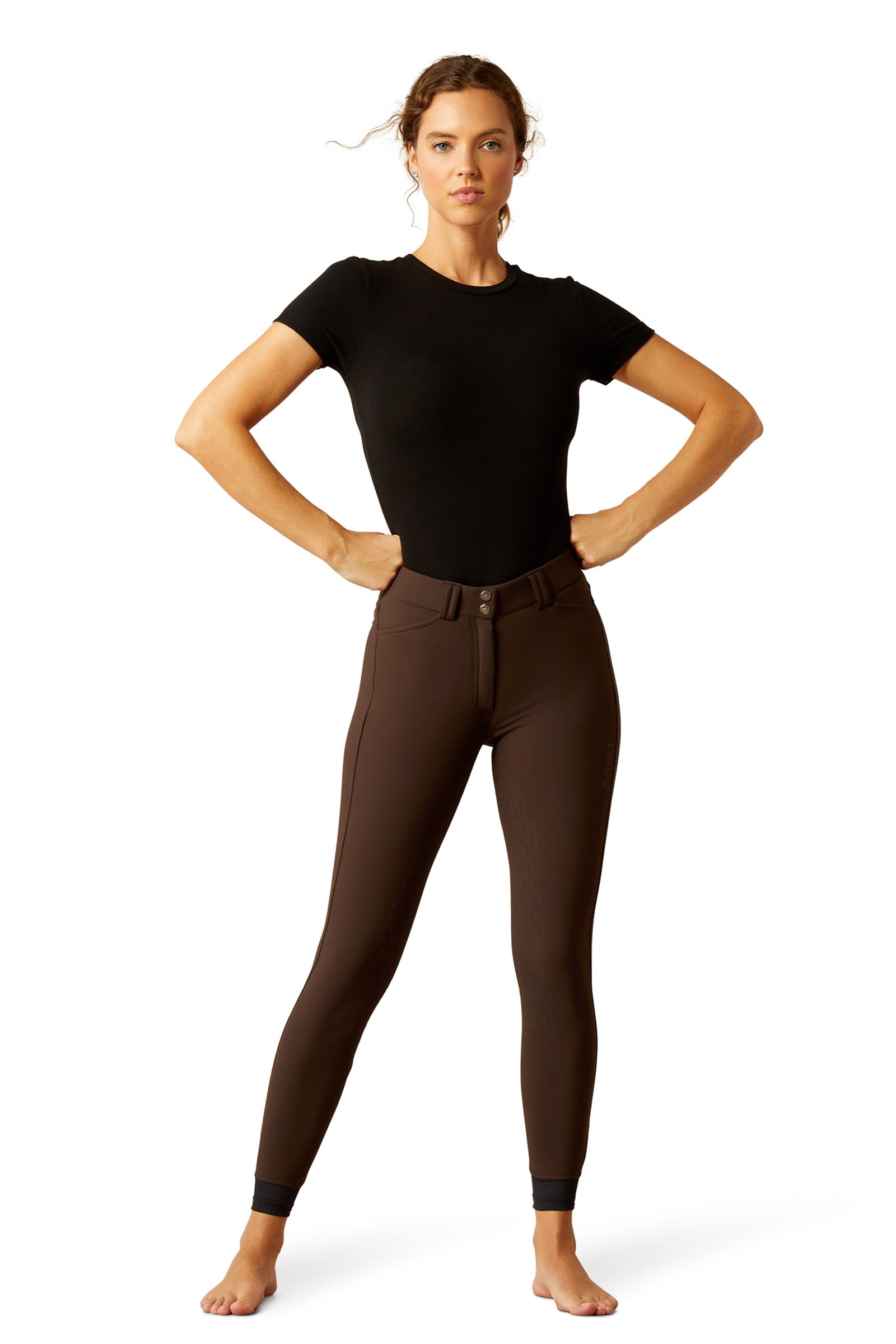 Ariat Tri Factor Vivacity Half Grip Breeches Womens Breeches