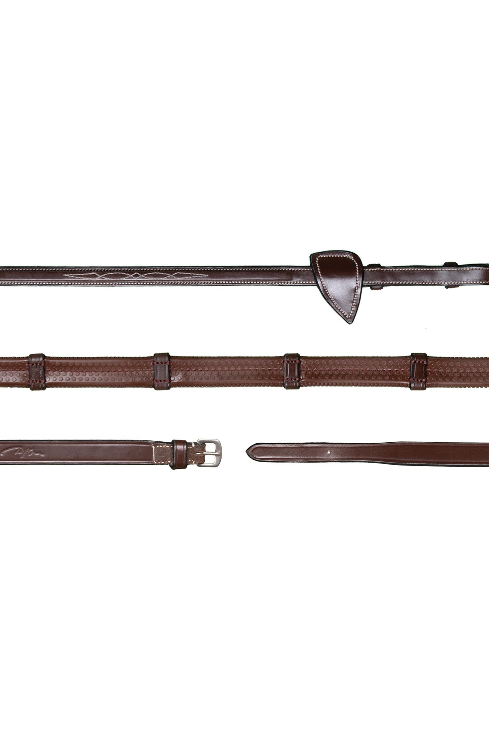 Dy'on US-Collection gumové otěže 13 mm se 7 koženými zarážkami Bridles & Reins