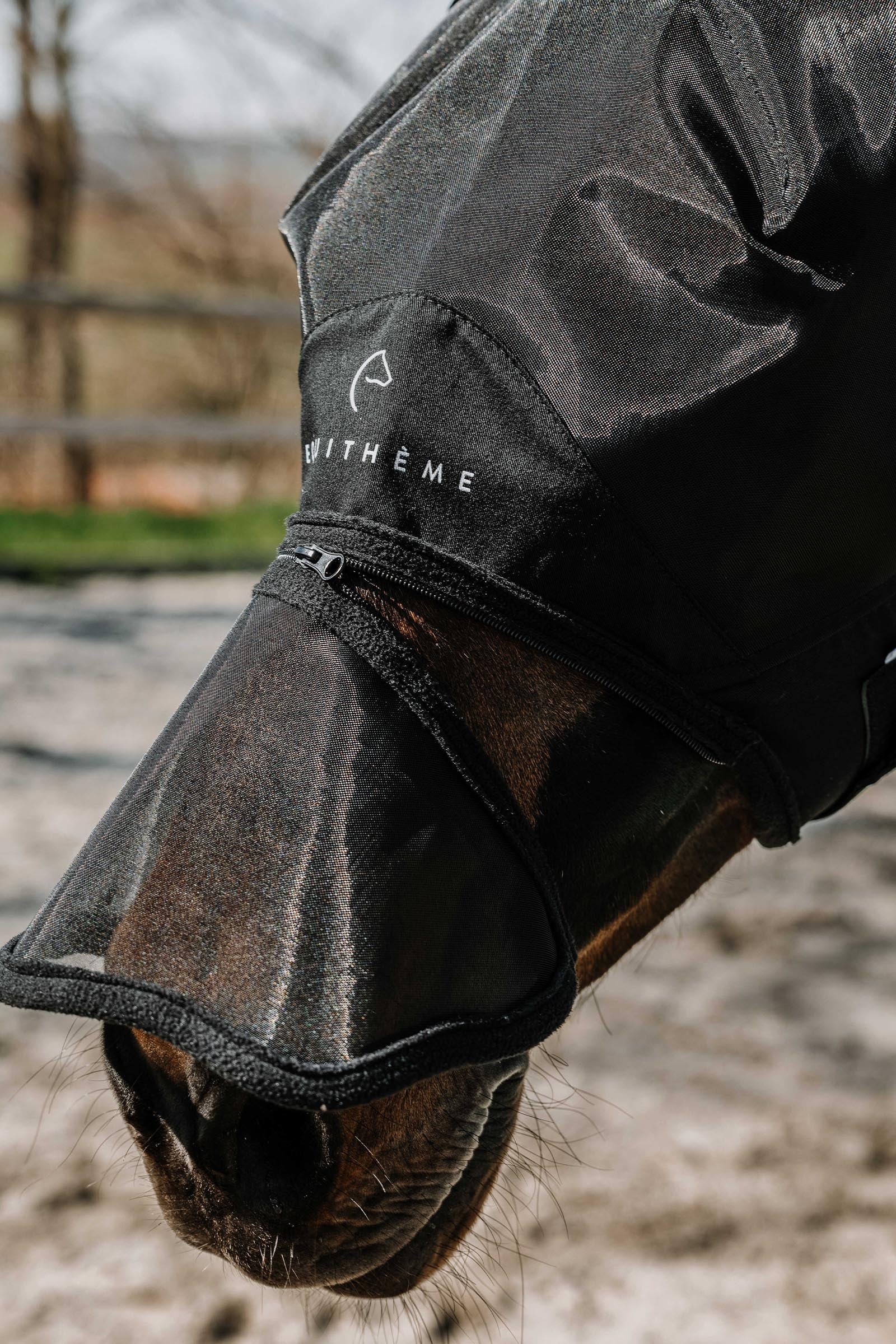 Equi Theme EQUITHÈME Zipper Fly Mask/ UV Mask Antifly Protection for Horses