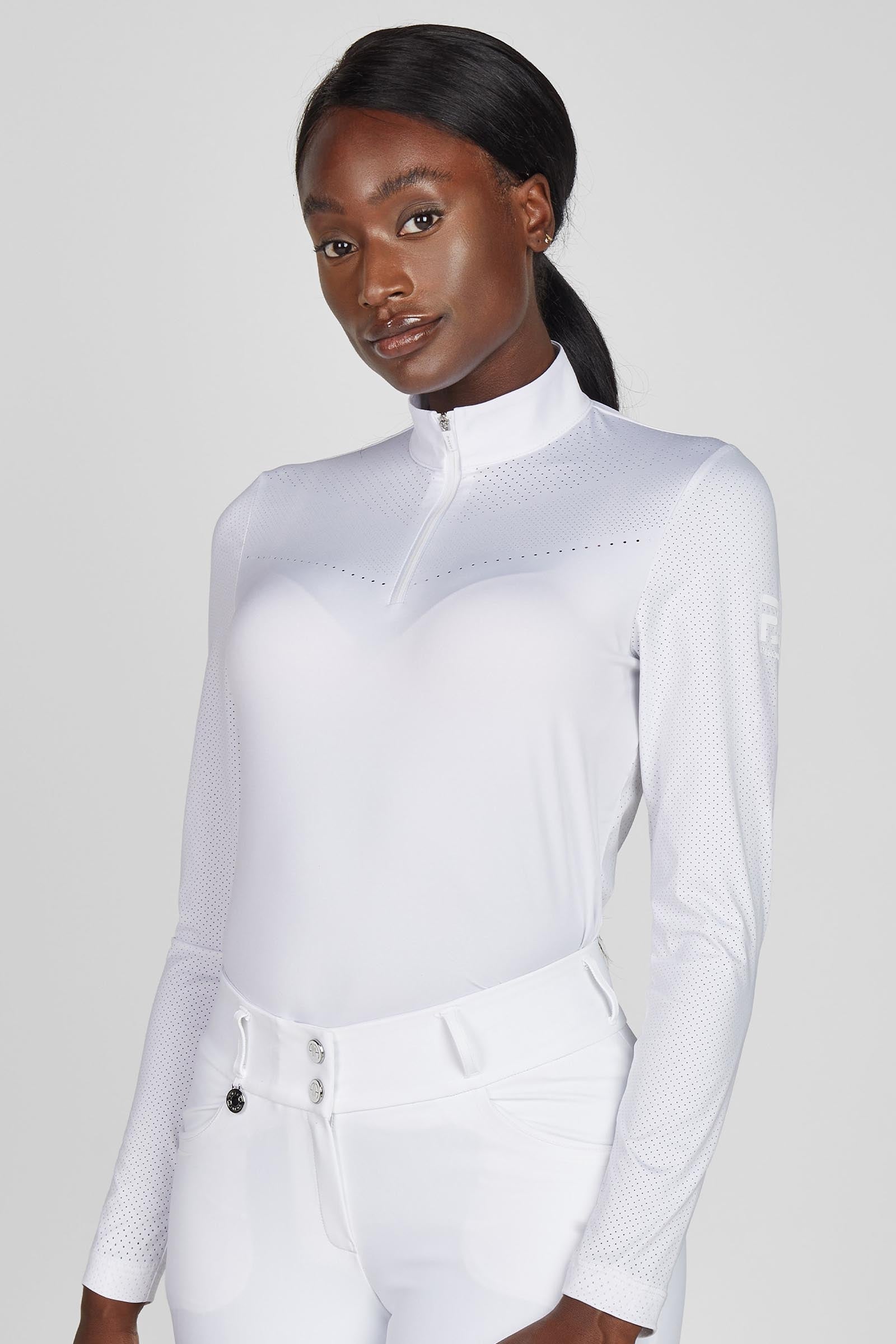Pikeur dámské laserově perforované tričko s dlouhým rukávem Women’s Riding Clothing