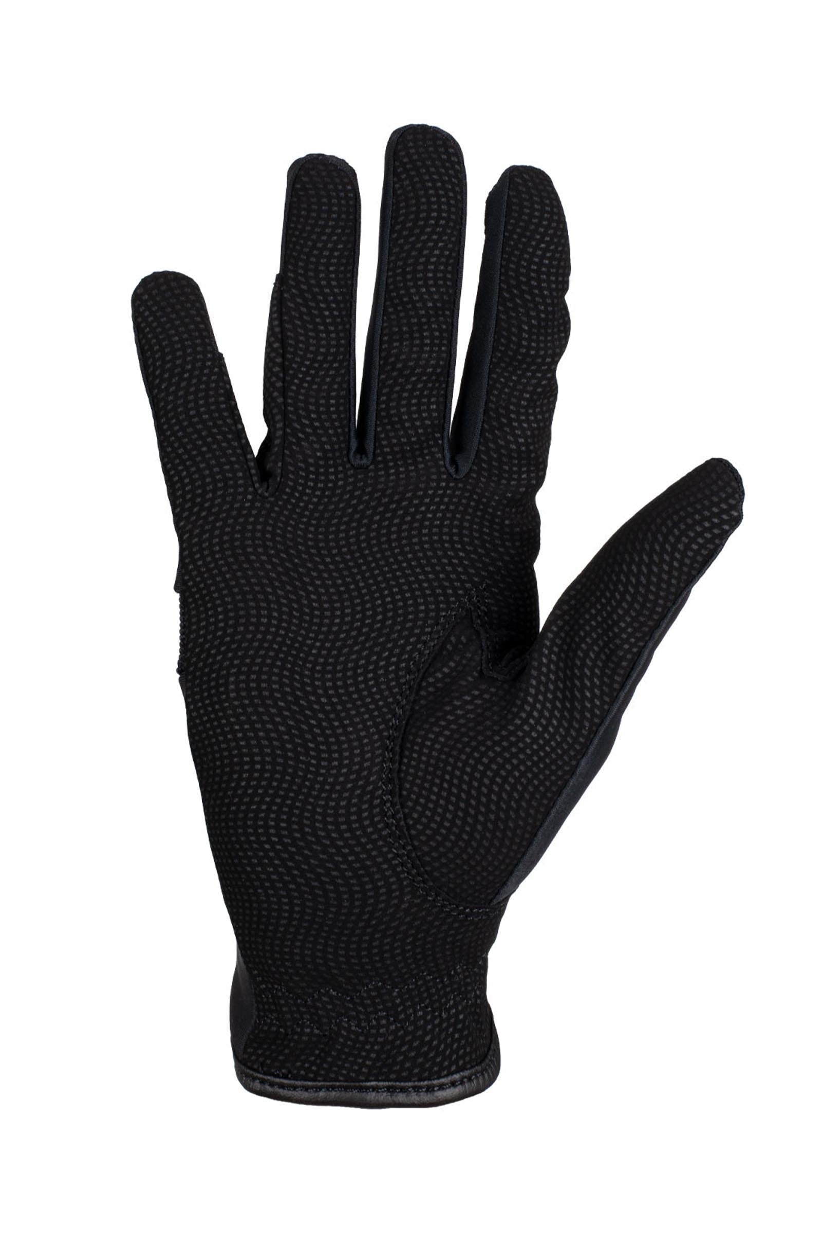 Equestro Gloves in Technical Fabric With Multicolor Logo Riding Gloves