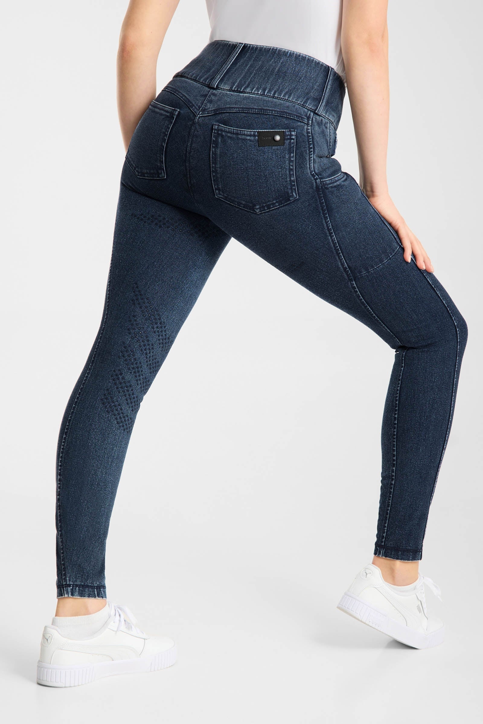 Horze Carolyn dámské džínové rajtky s celogripem Womens Breeches