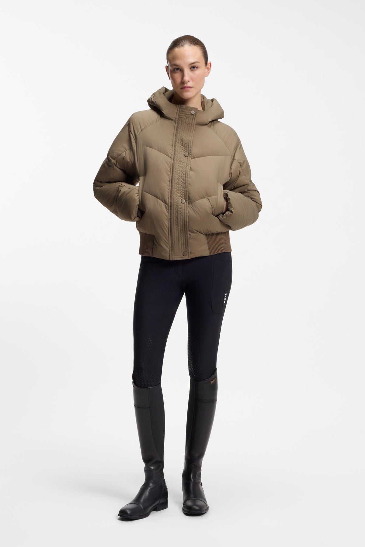 BOSS Equestrian Marsha Womens Bomber Puffer Jacket Women’s Riding Clothing