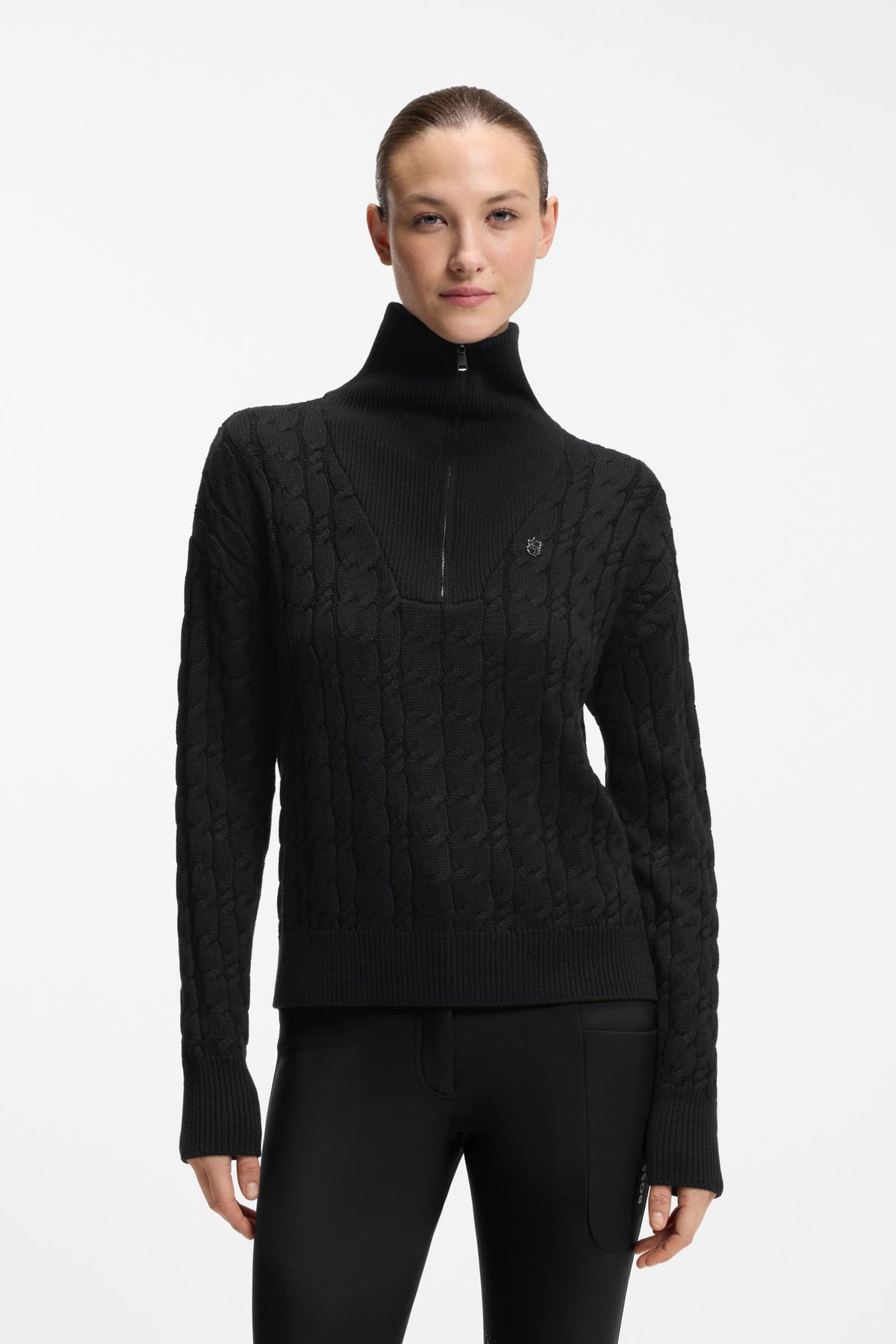 BOSS Equestrian Ella Womens Knit ZIP Troyer Women’s Riding Clothing