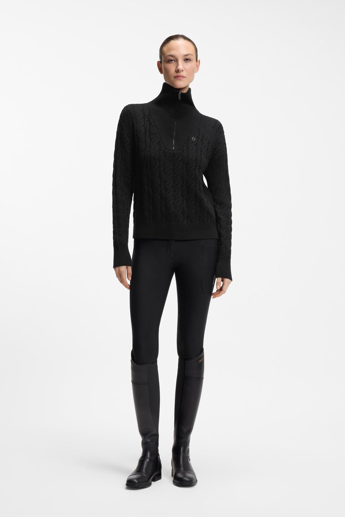 BOSS Equestrian Ella Womens Knit ZIP Troyer Women’s Riding Clothing