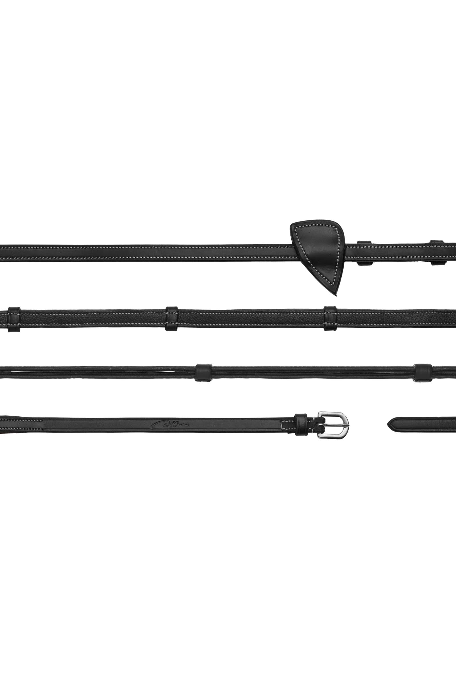 Dy'on Working kožené otěže s koženými zarážkami 13 mm Bridles & Reins