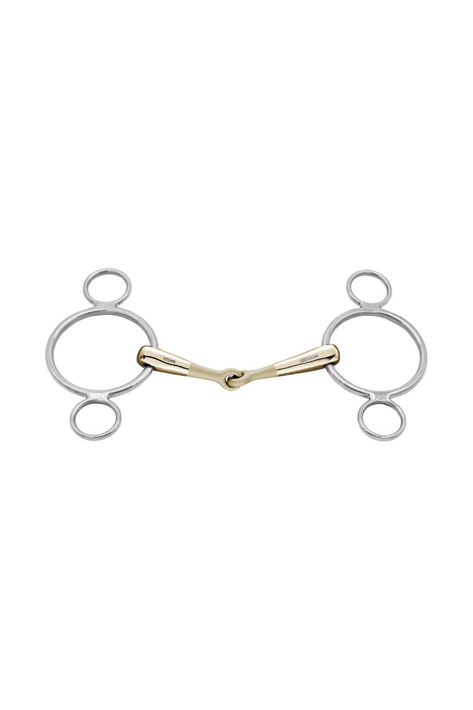Sprenger Turnado 3-kroužkové udidlo, jednoduše lomené, 16 mm, Sensogan Horse Bits