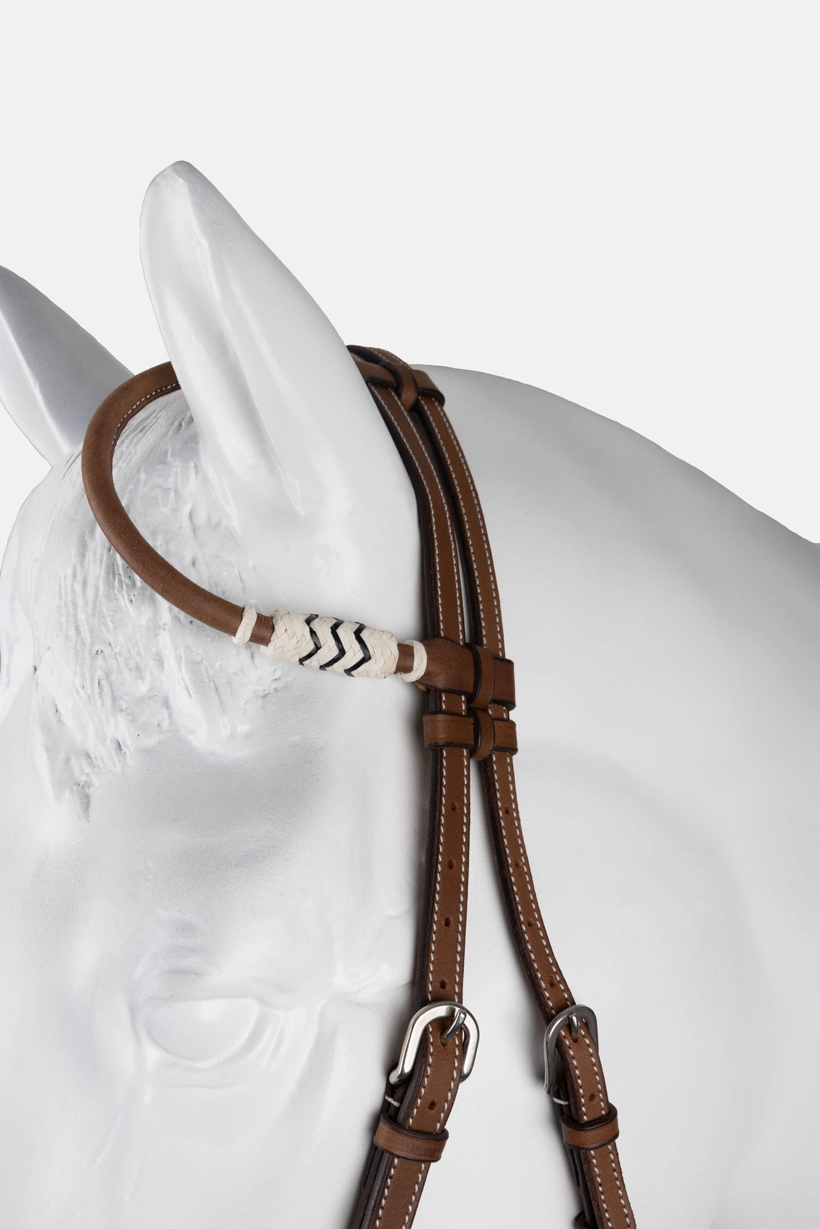 Horze Single Ear Rawhide Bridle Bridles & Reins