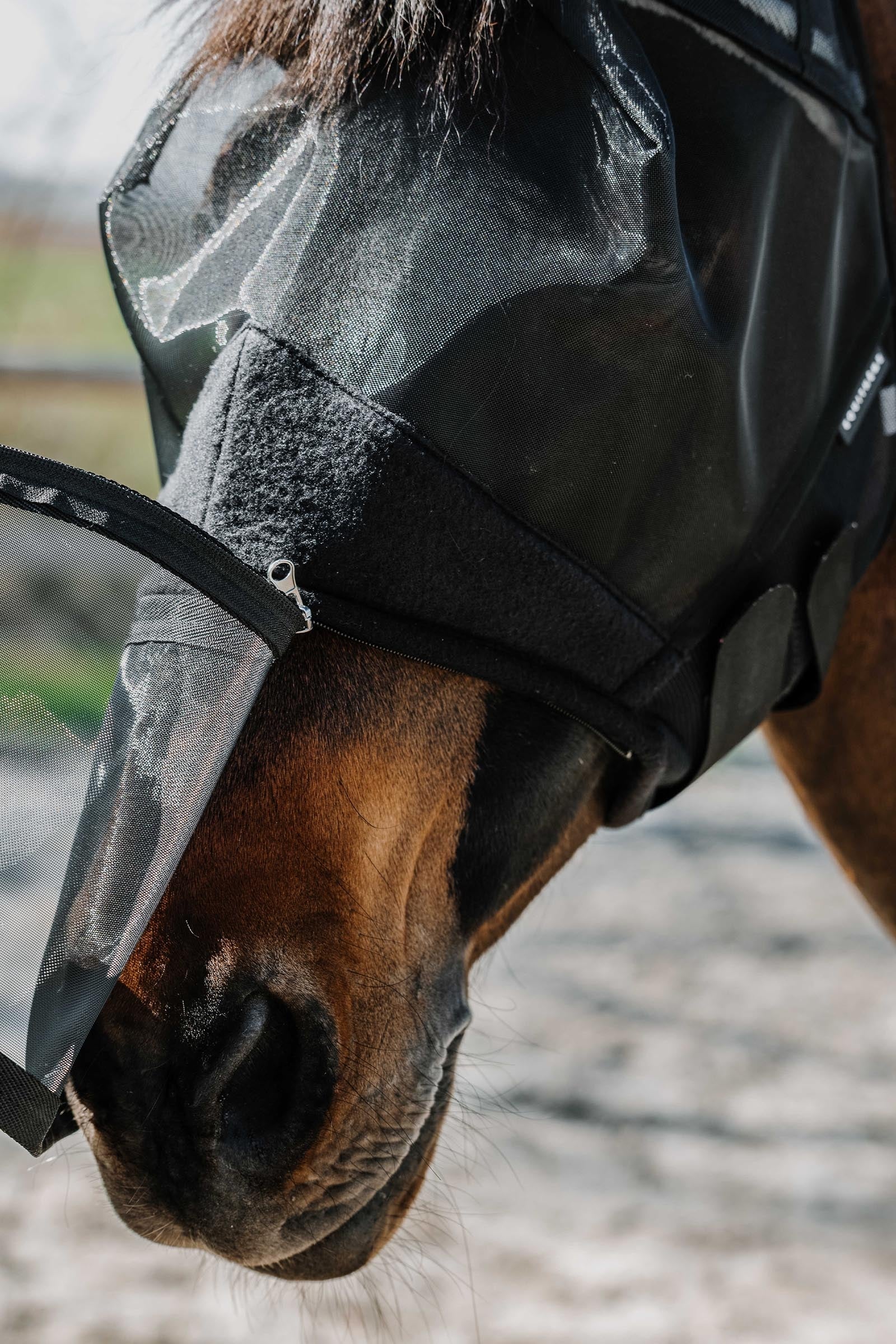 Equi Theme EQUITHÈME 2-in-1 Fly Mask / UV Mask Antifly Protection for Horses