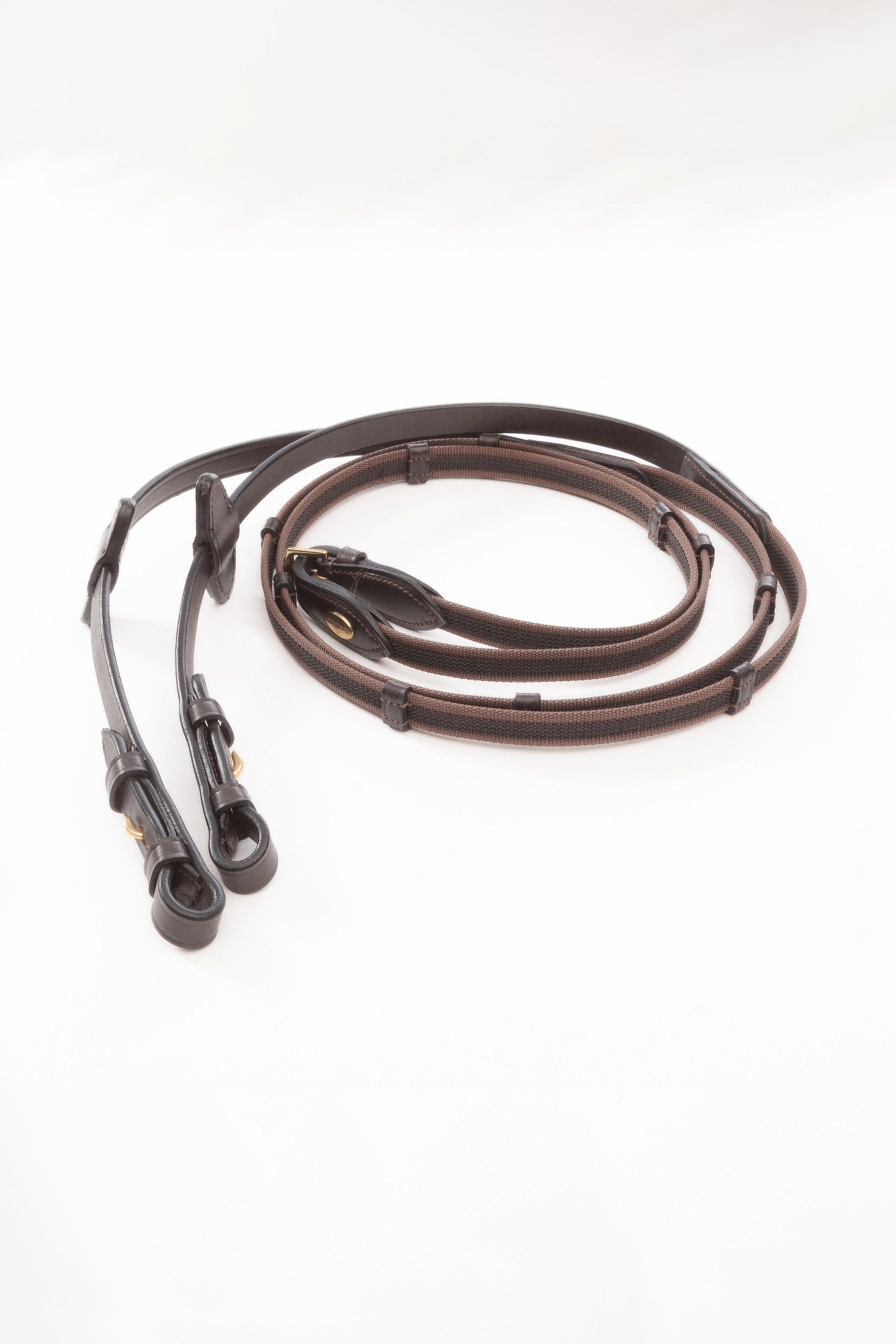 Kavalkade Rubberised Reins With Hooks and 5 Stops, 16 mm Bridles & Reins