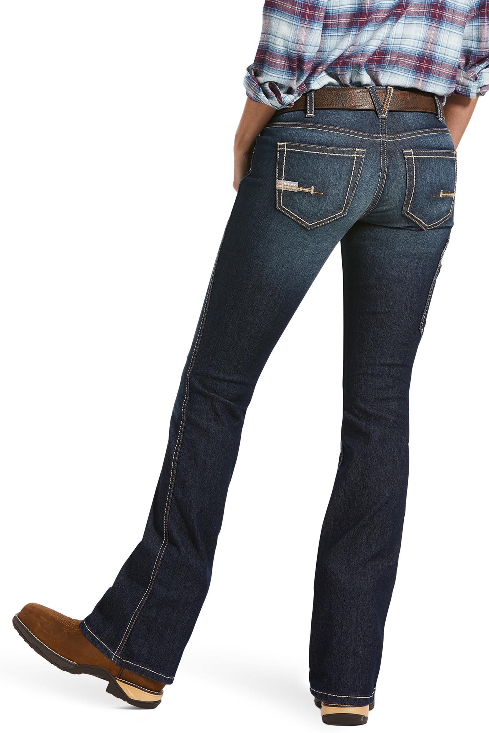 Ariat Dámské džíny Rebar MR DuraStretch Riveter Boot Cut Womens Breeches