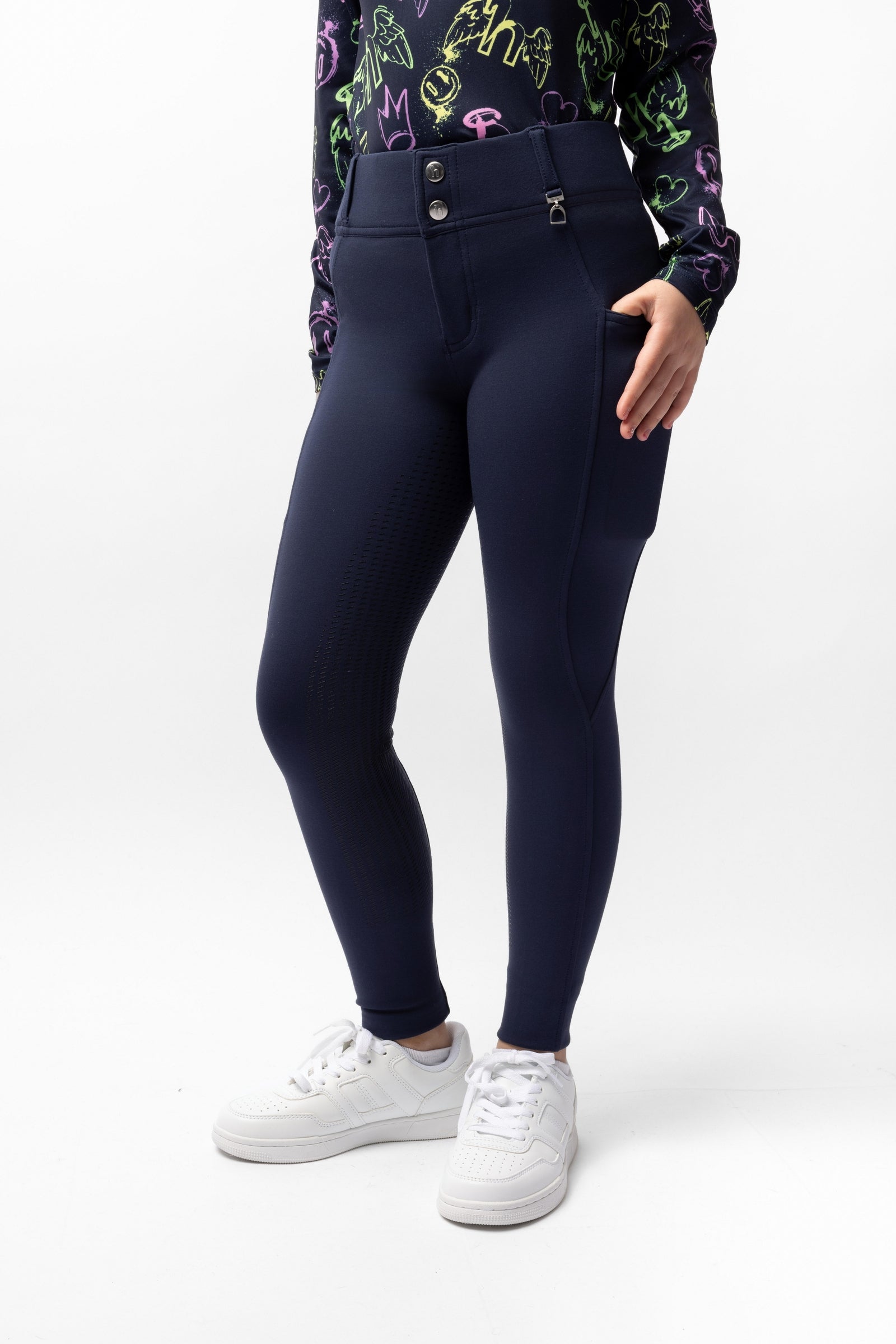 Horze Mira Dětské jezdecké kalhoty s plným sedem Kids Apparel