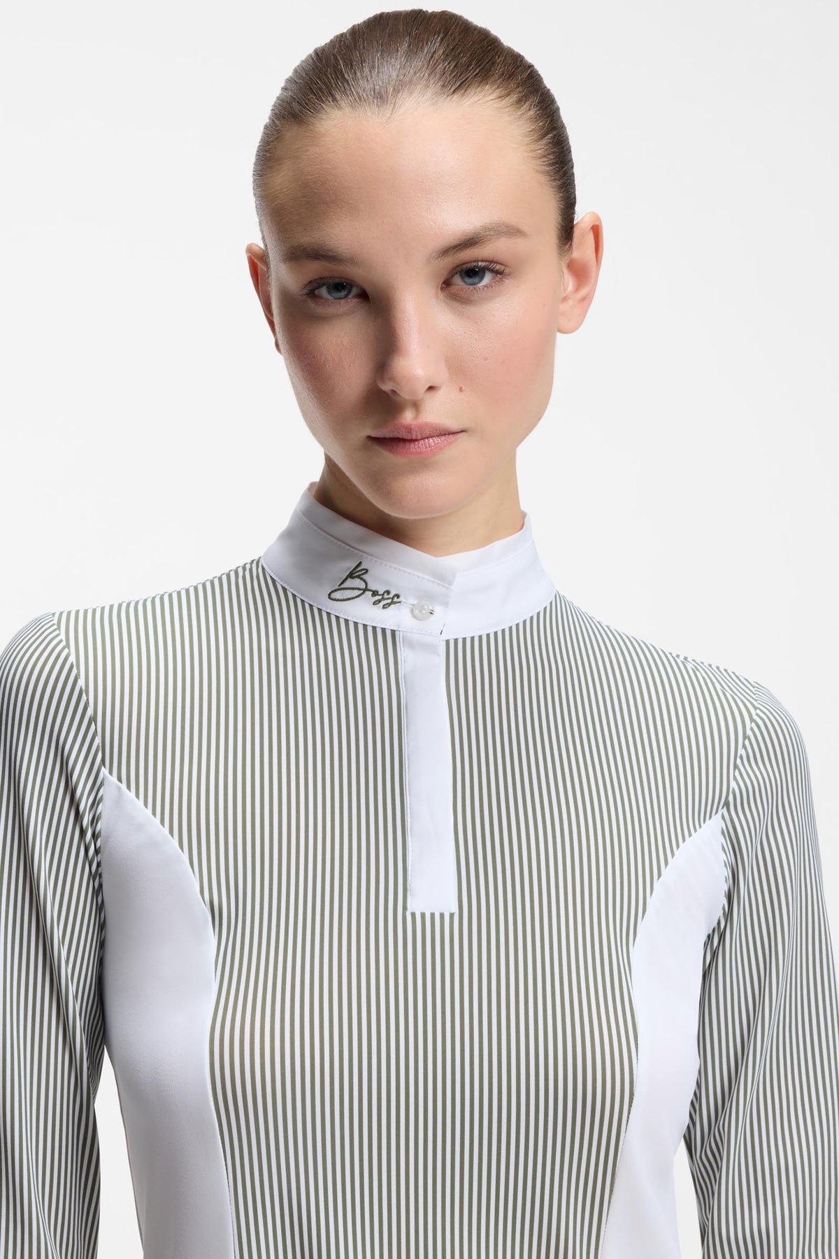 BOSS Equestrian Edora Womens Show Blouse Stripes Women’s Riding Clothing