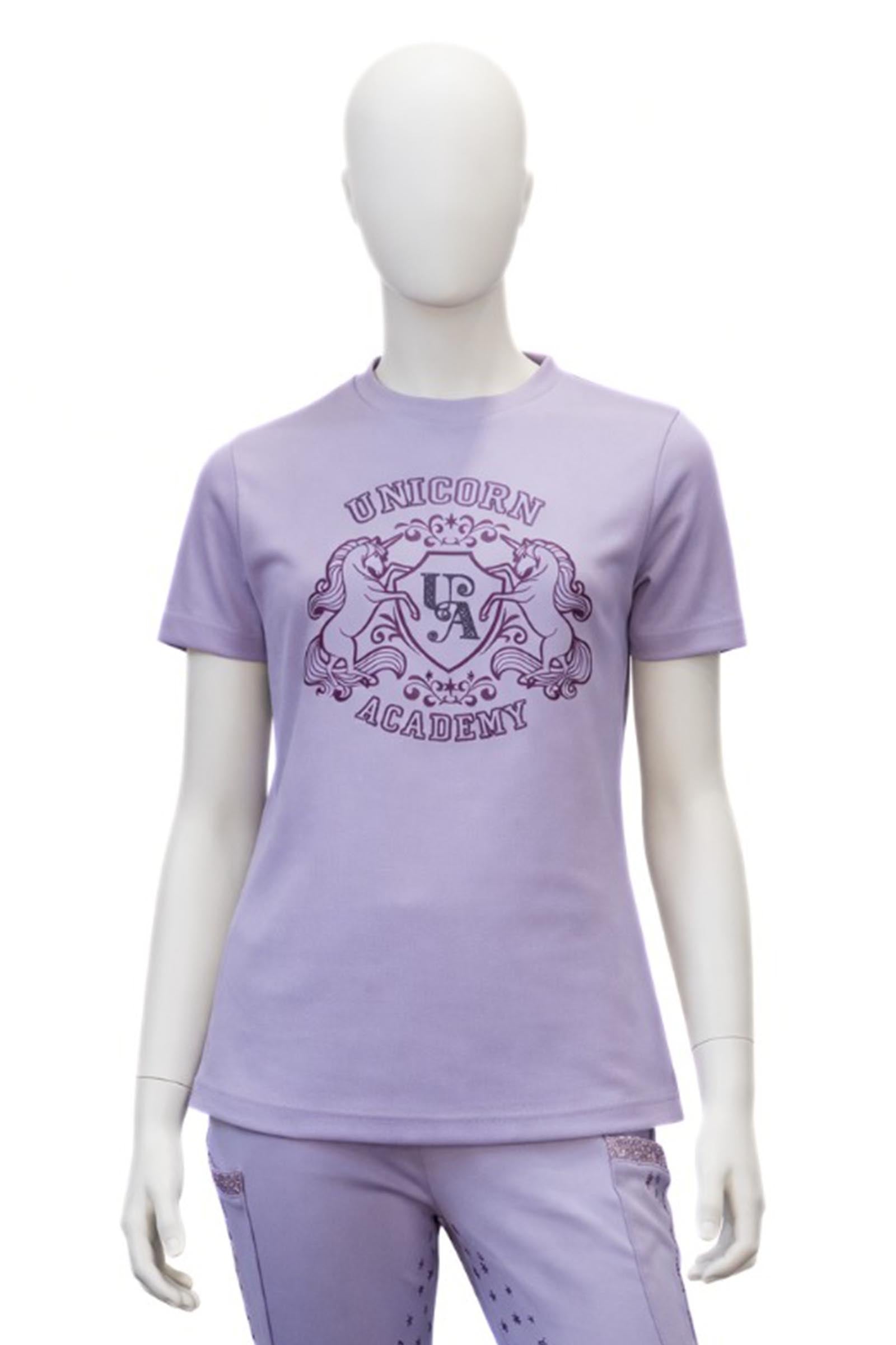 Kavalkade Unicorn Academy dětské tričko s třpytkami Kids Apparel