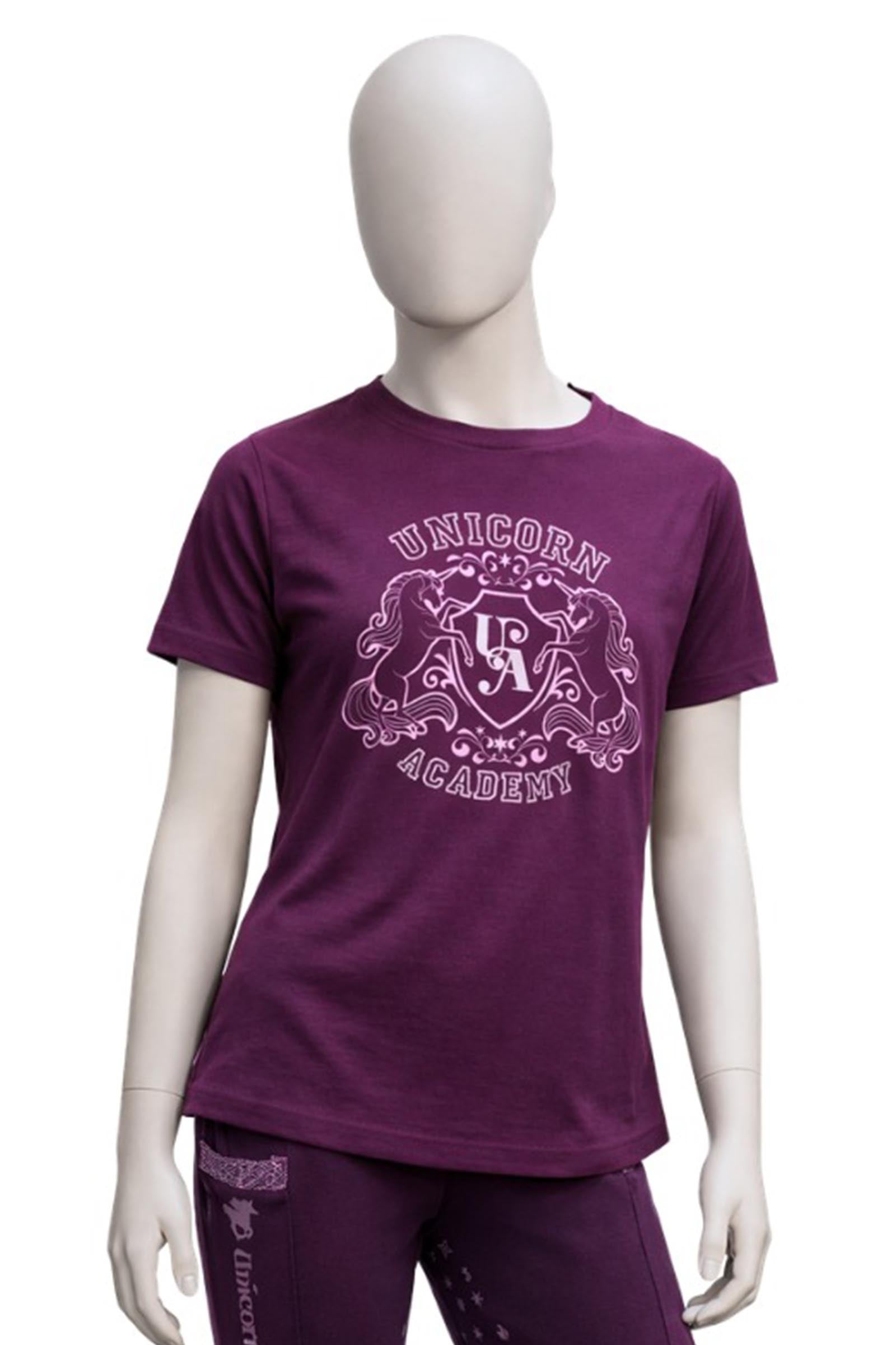Kavalkade Unicorn Academy dětské tričko s třpytkami Kids Apparel