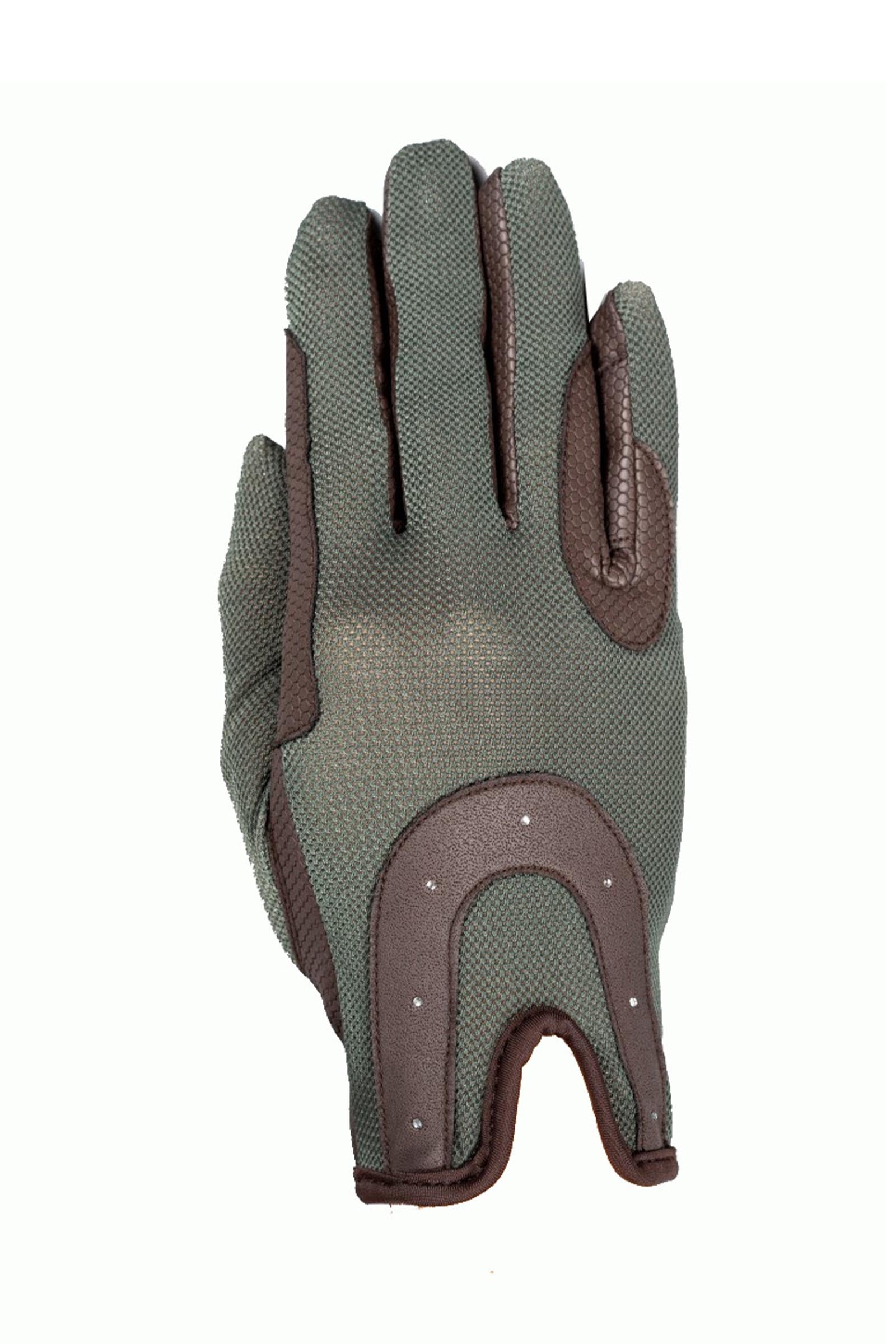 RSL GOOD LUCK jezdecké rukavice s mesh hřbetem Riding Gloves