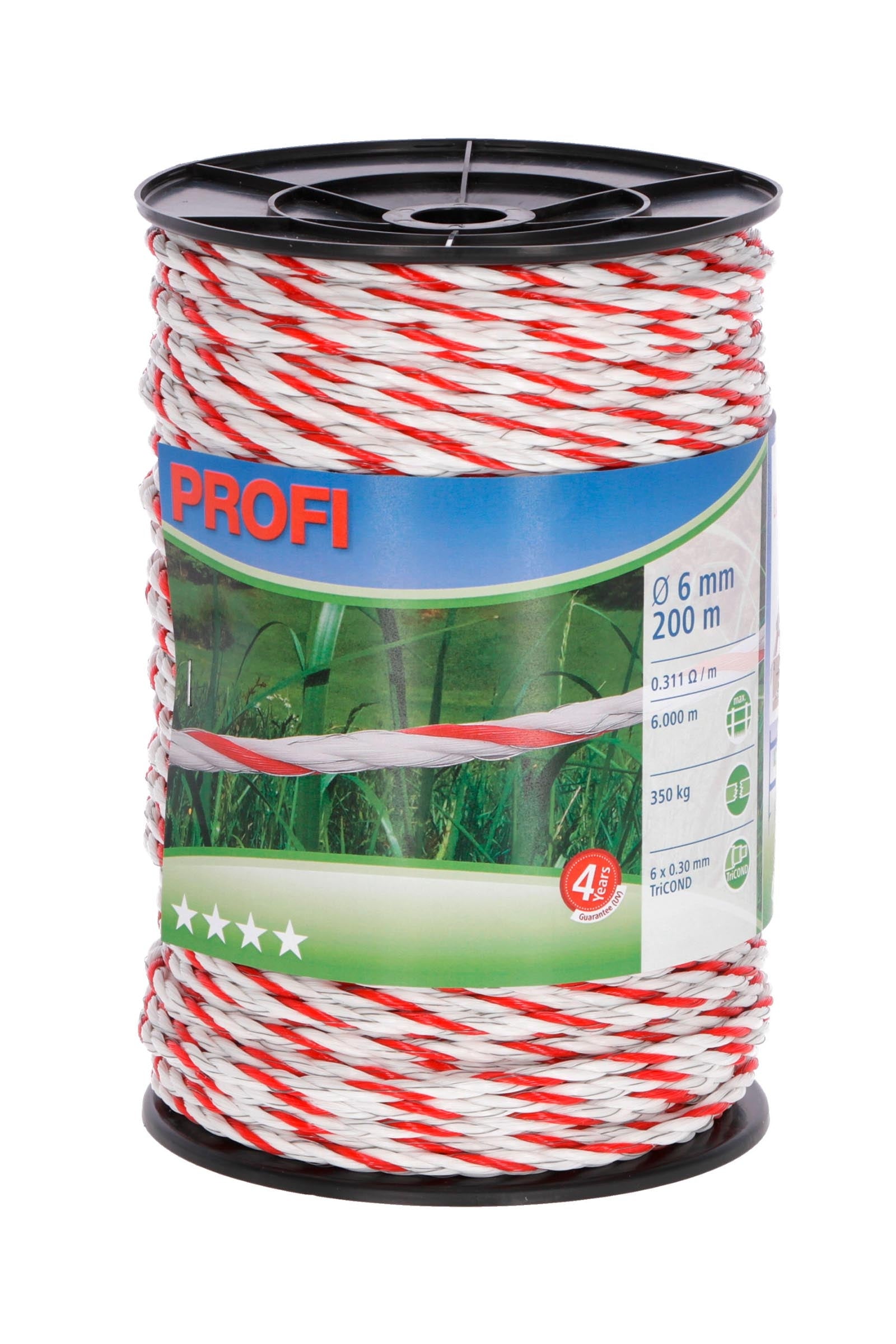 Corral CORRAL ohradníkové lano Profi 200 m × Ø 6 mm, 6 × 0,30 TriCond Fencing Supplies
