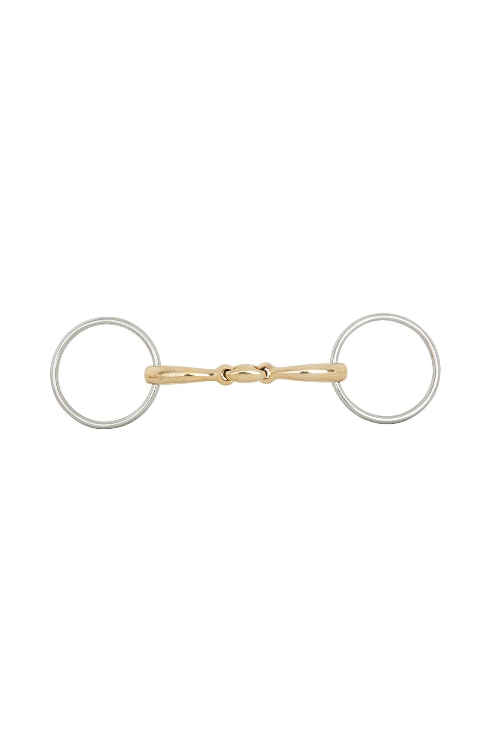 BR Soft Contact stíhlové udidlo s volnými kroužky, dvojitě lomené, 16 mm Horse Bits