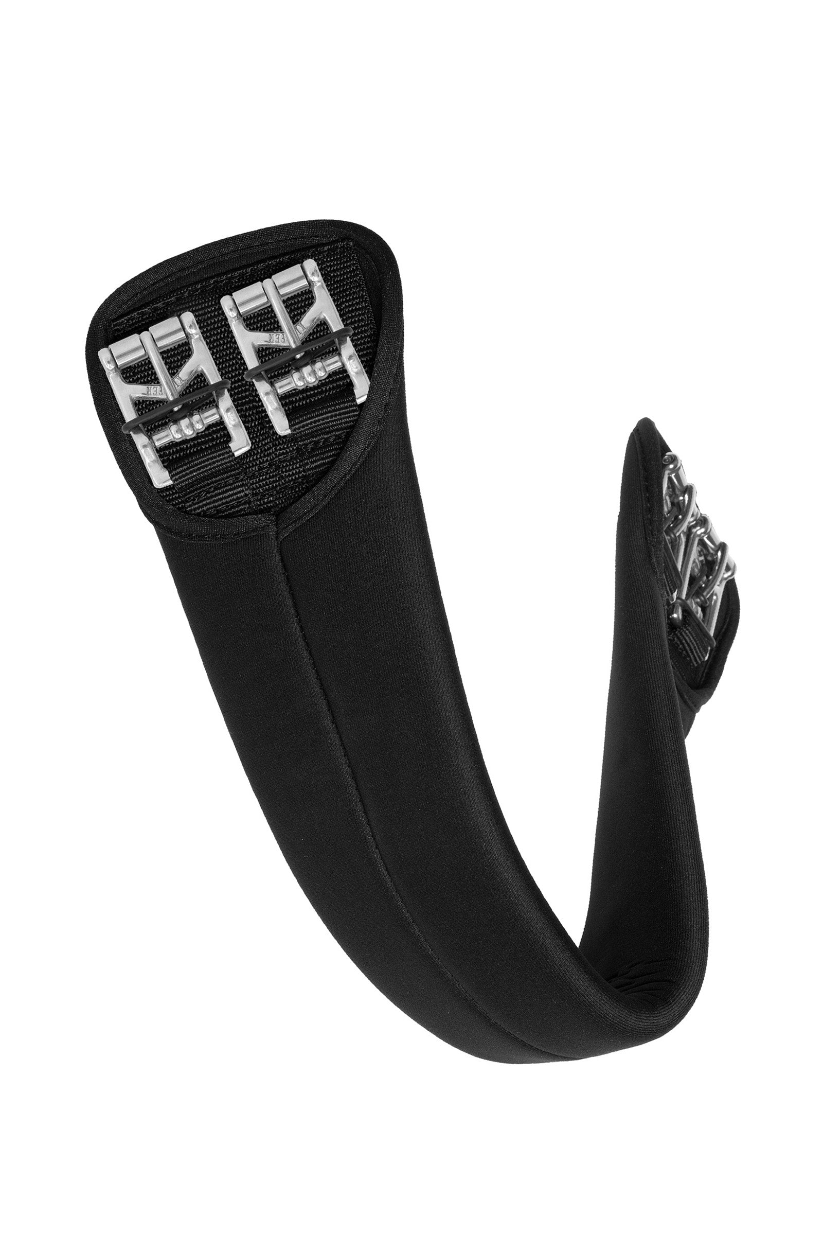 Kieffer KIEFFERPREN krátký podbřišník bez elastických vložek, přezky s válci s elastomerovým páskem Saddles, Girths & Stirrups