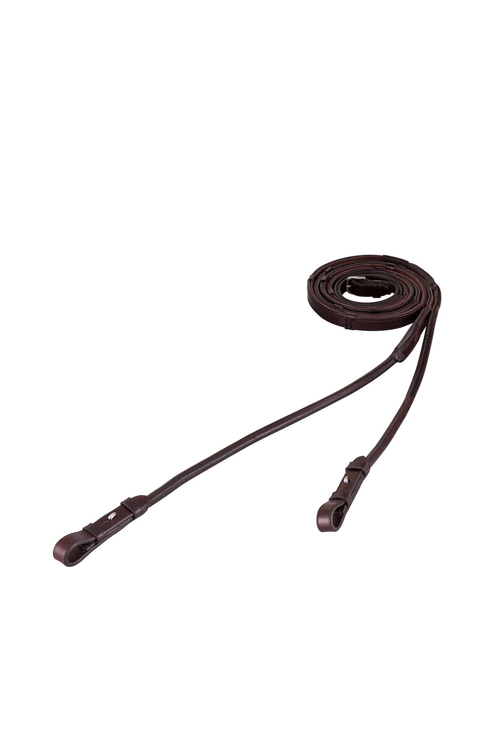BR akožené otěže s gripem a zarážkami, 16 mm Bridles & Reins