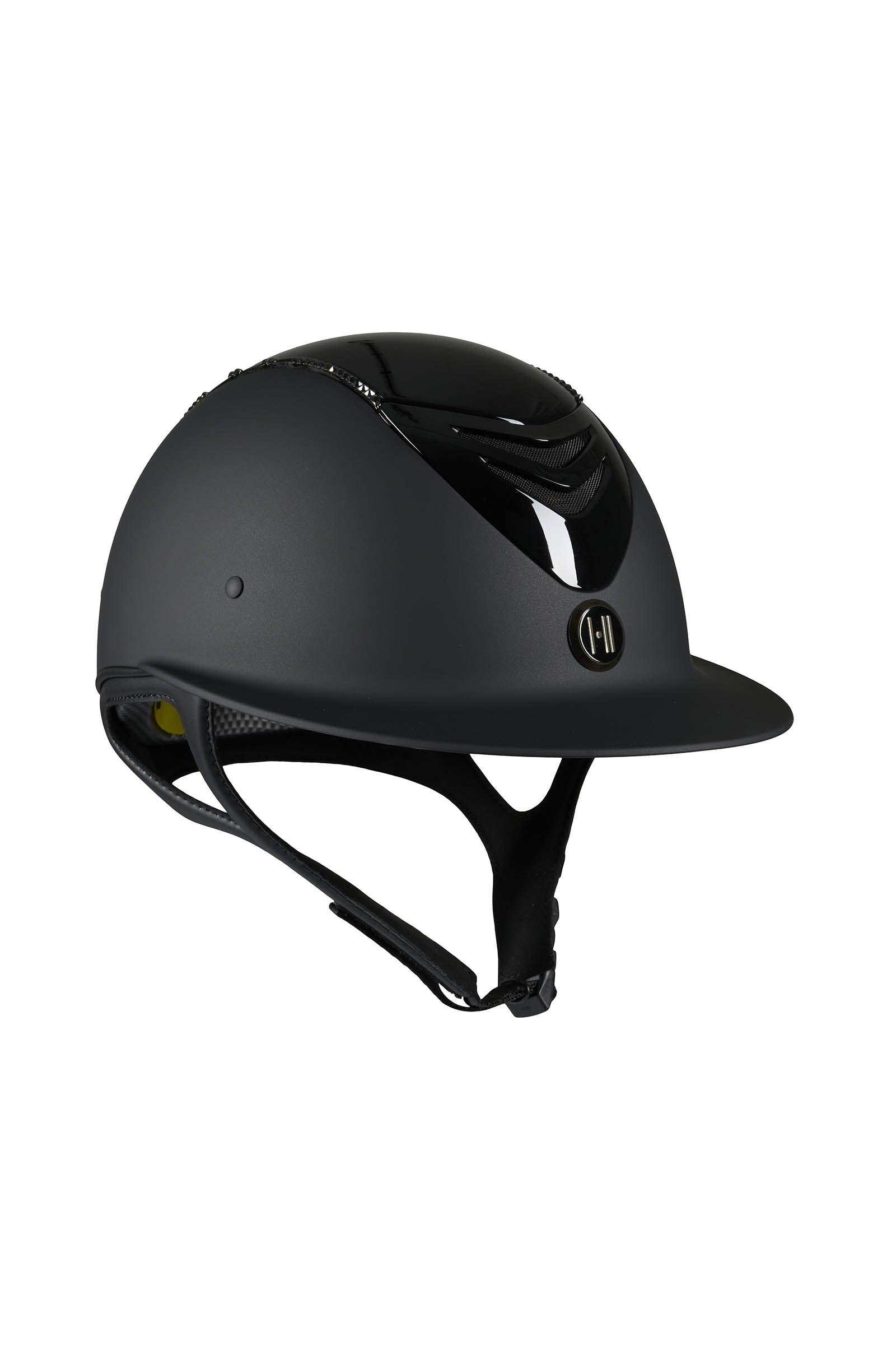 OneK Mips Avancé Matt Glossy Top Swarovski Riding Helmet Safety Equipment