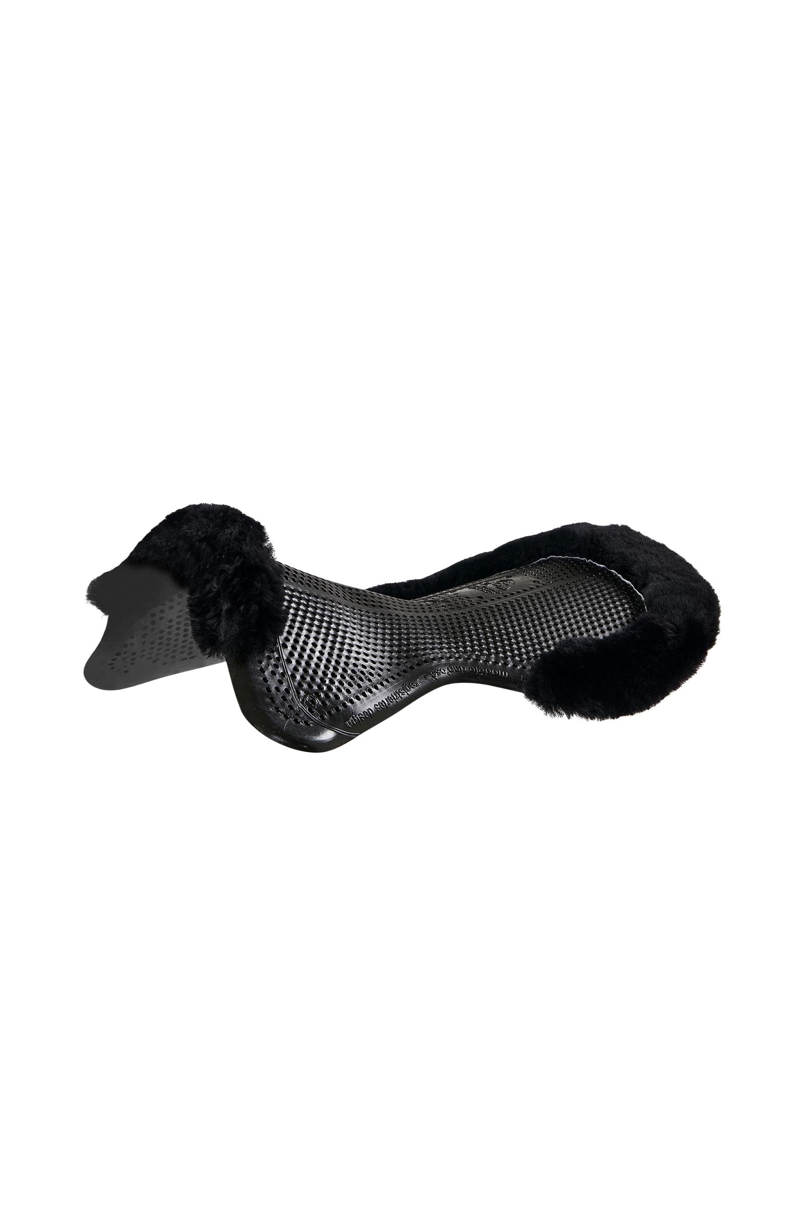 Acavallo Pony protiskluzová gelová podložka Classic s ovčí kožešinou, plochá Saddle Pads