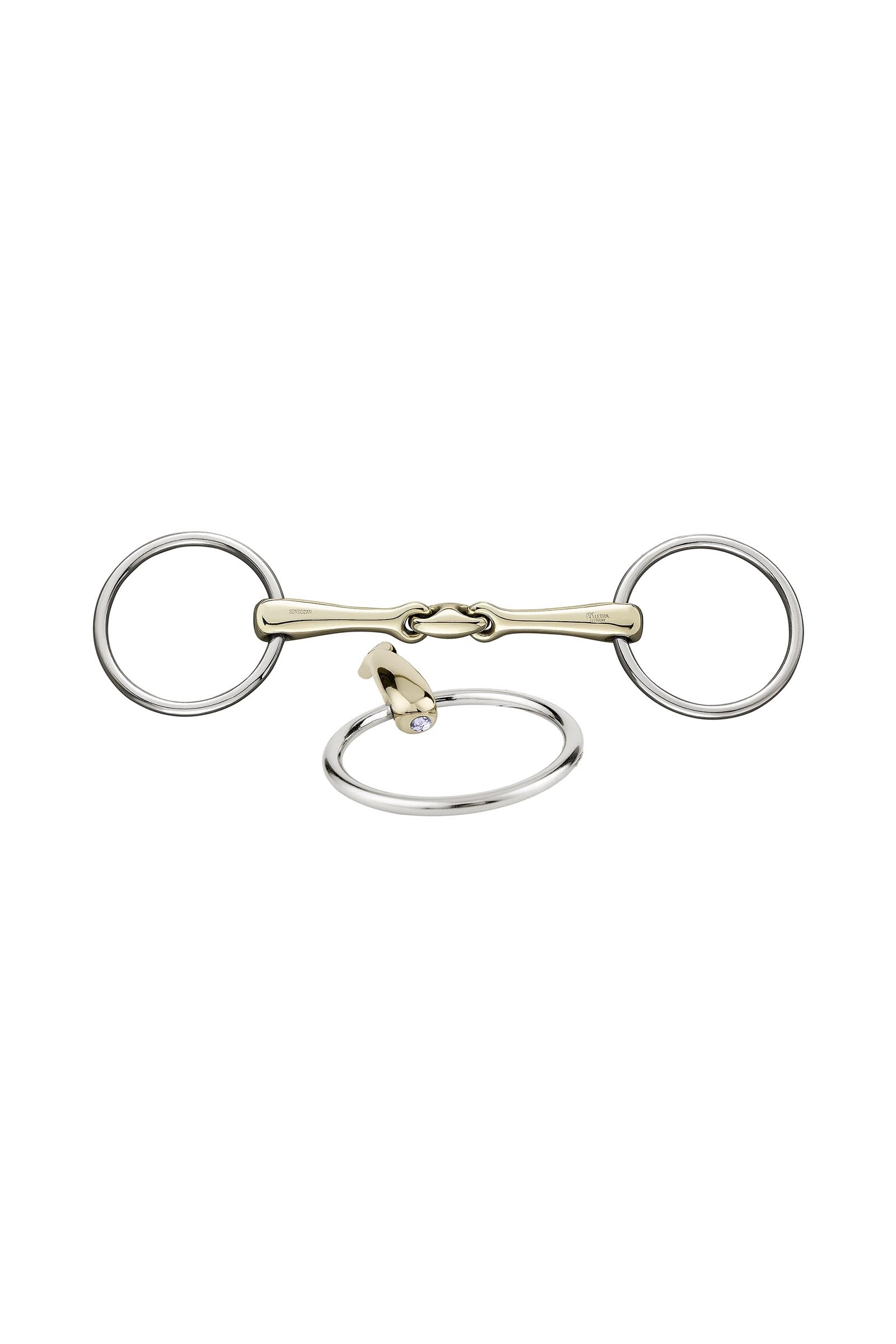Sprenger KK Ultra stihlo, dvojité lomení, 16 mm, Sensogan, s krystaly Horse Bits