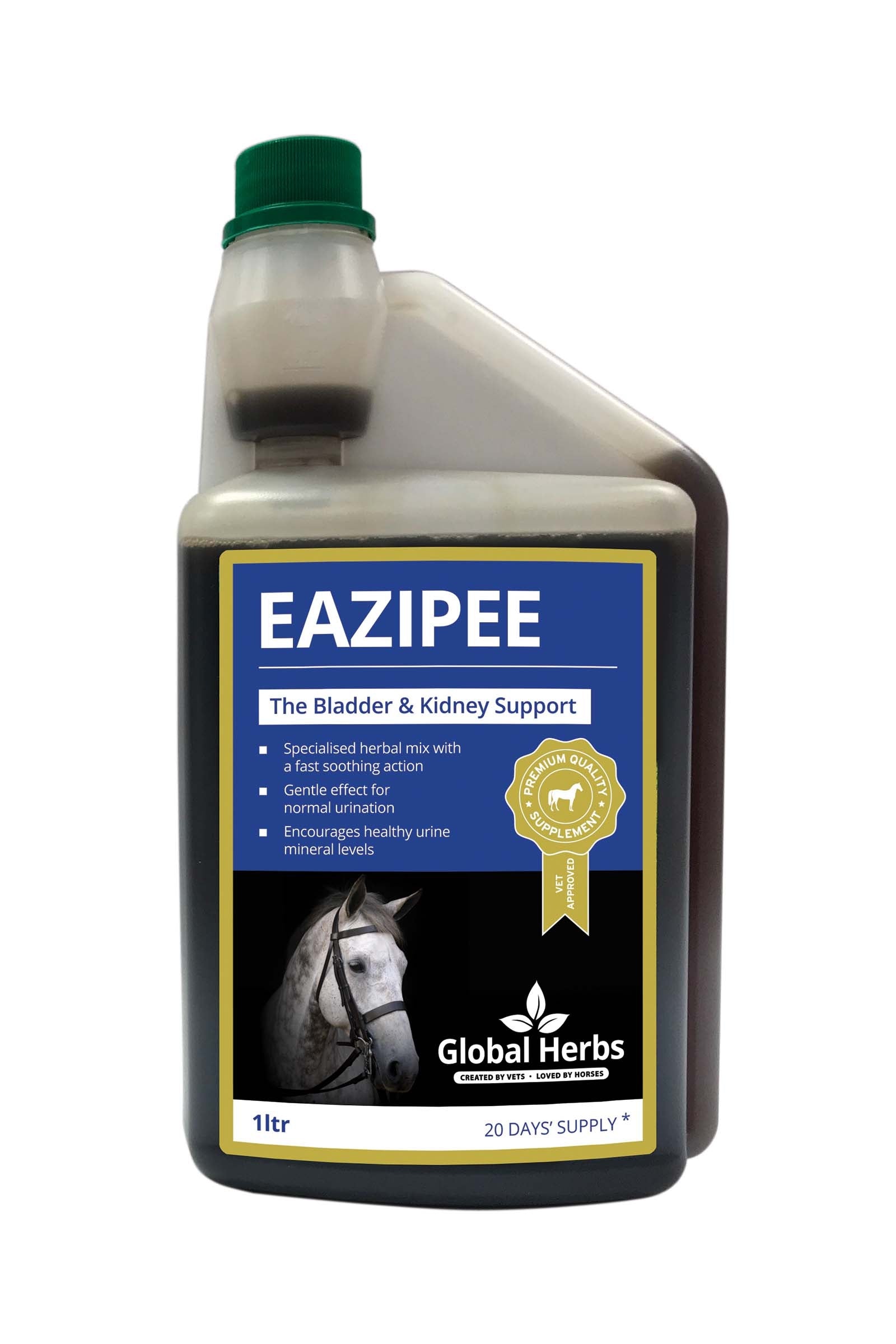 Global Herbs EaziPee Liquid 1L Horse Feed & Nutrition