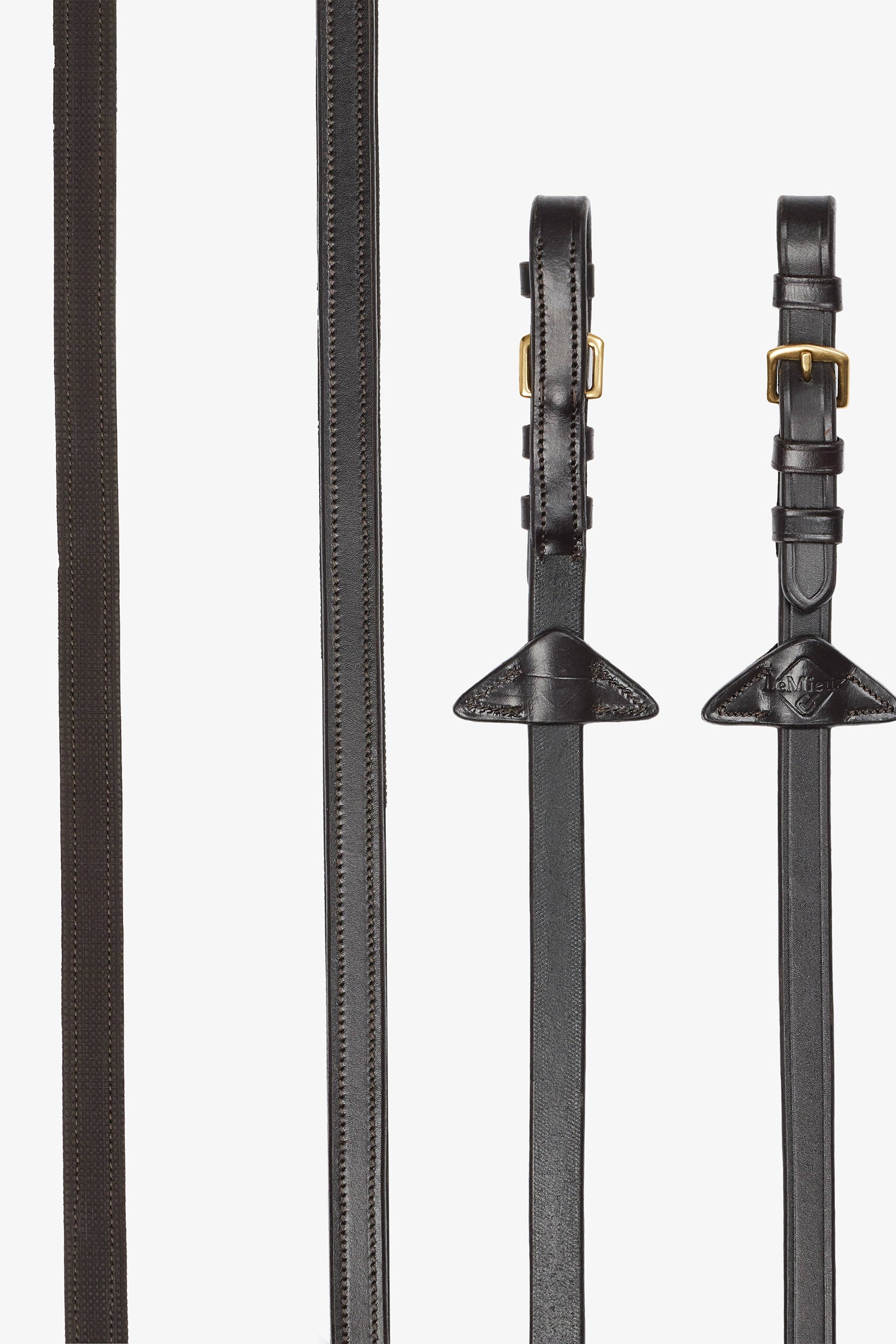LeMieux Gumové otěže s poloviční podšívkou Bridles & Reins