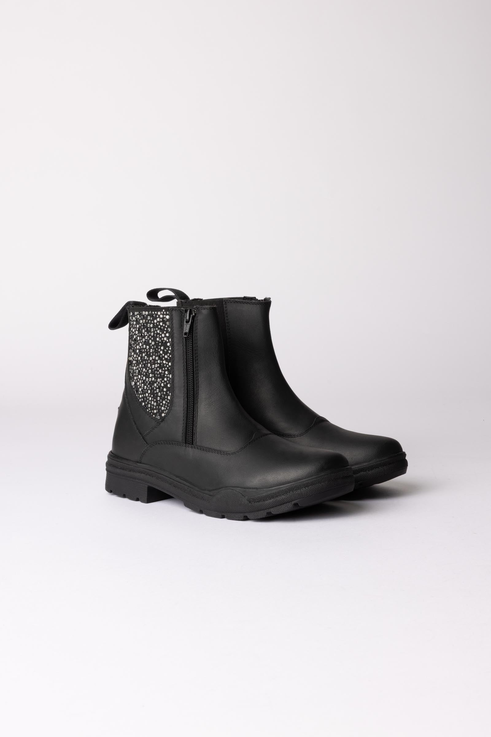 Horze Sporty kožené jodhpur boty s detaily v krystalovém vzhledu Riding Boots & Riding Shoes