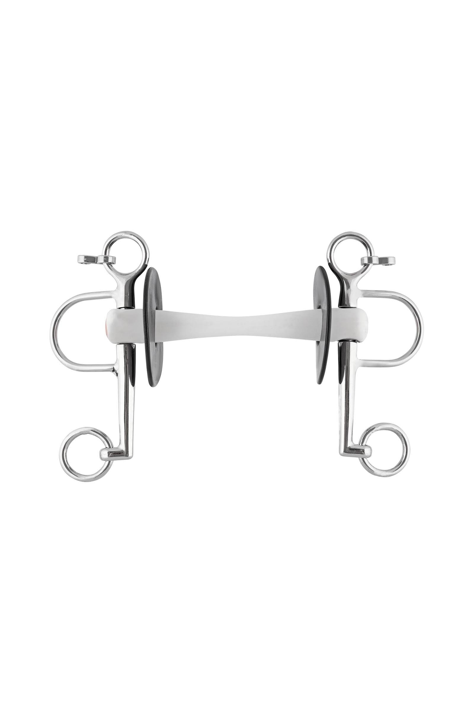 Sprenger Nathe pelham, 20 mm, flexibilní tyč, dlouhé páky, termoplast Horse Bits