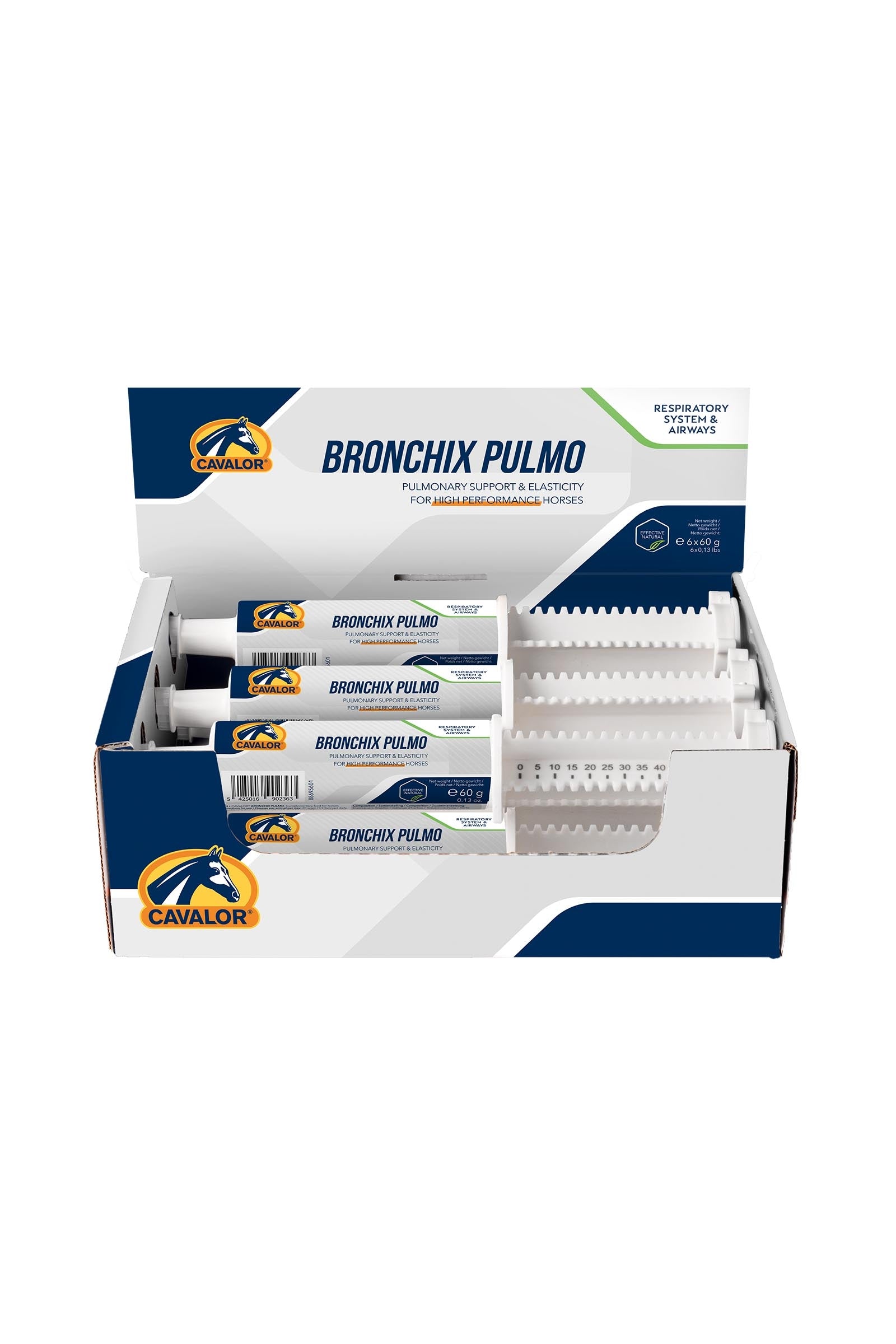 Cavalor Bronchix Pulmo Paste, dýchací cesty, 6 x 60 g Horse Feed & Nutrition