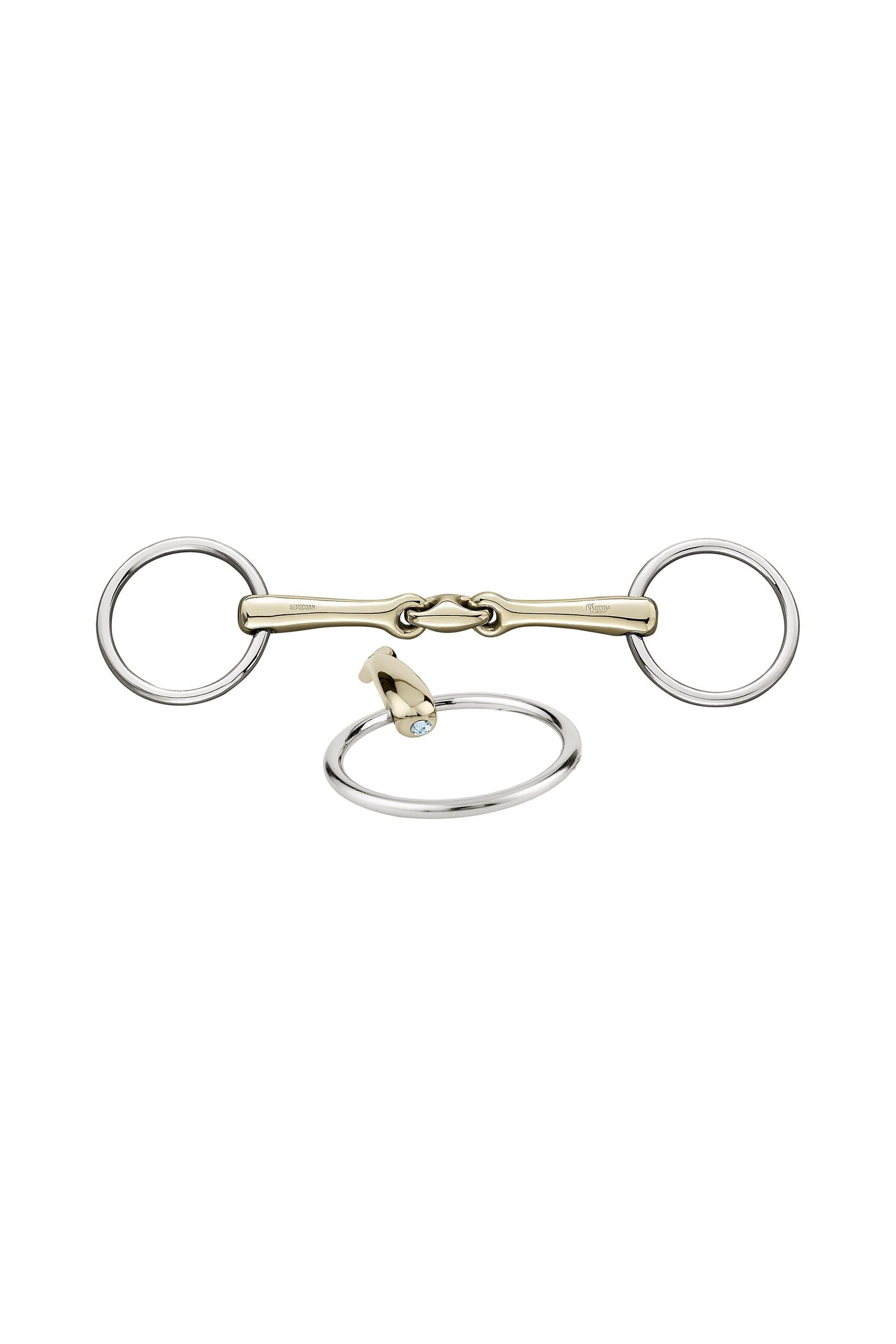 Sprenger KK Ultra podložní udidlo, dvojité lomení, 14 mm, Sensogan, s krystaly Horse Bits