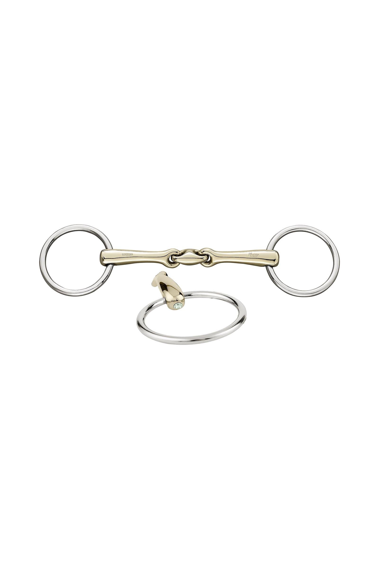 Sprenger KK Ultra podložní udidlo, dvojité lomení, 14 mm, Sensogan, s krystaly Horse Bits