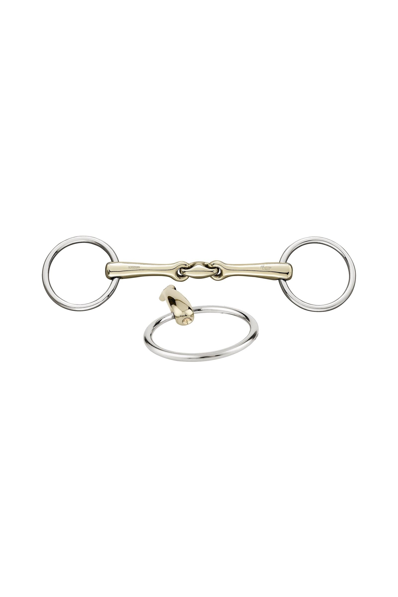 Sprenger KK Ultra podložní udidlo, dvojité lomení, 14 mm, Sensogan, s krystaly Horse Bits