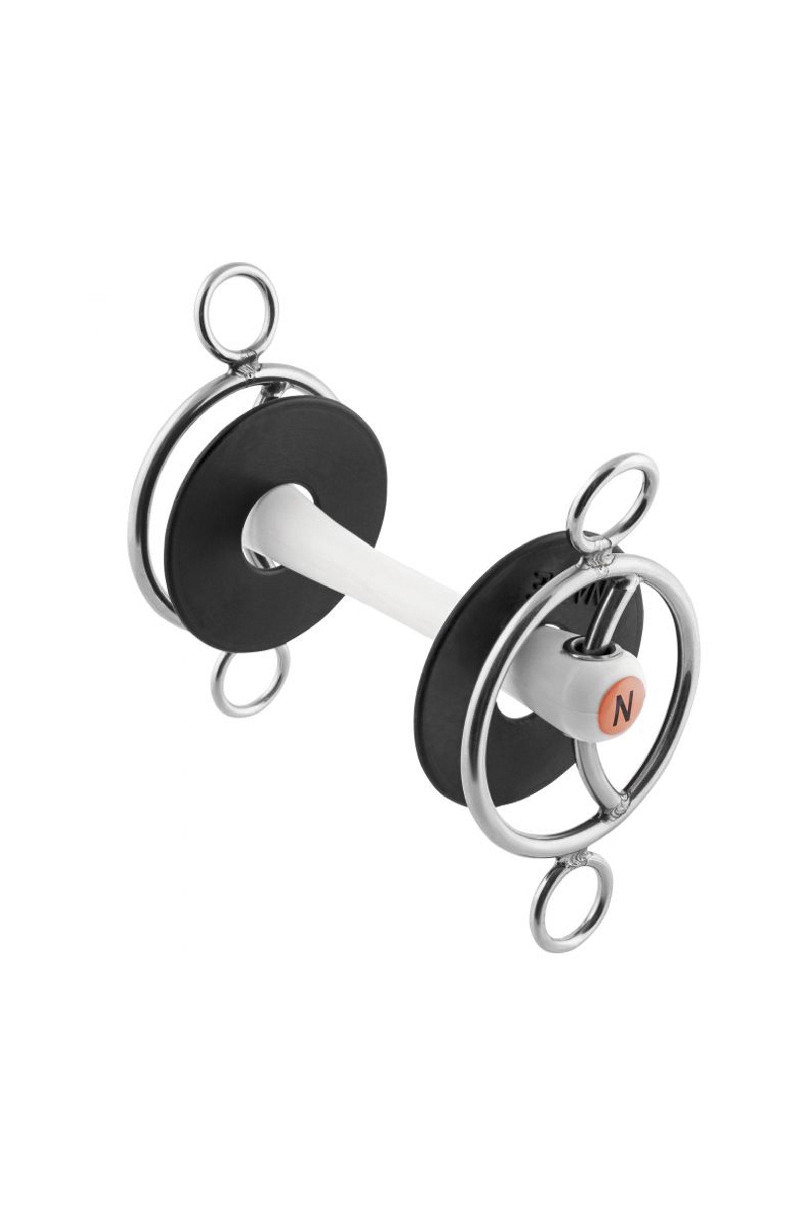 Sprenger Nathe 3kroužkové udidlo, flexibilní tyč s posuvnými bočnicemi, 20 mm, termoplast Horse Bits
