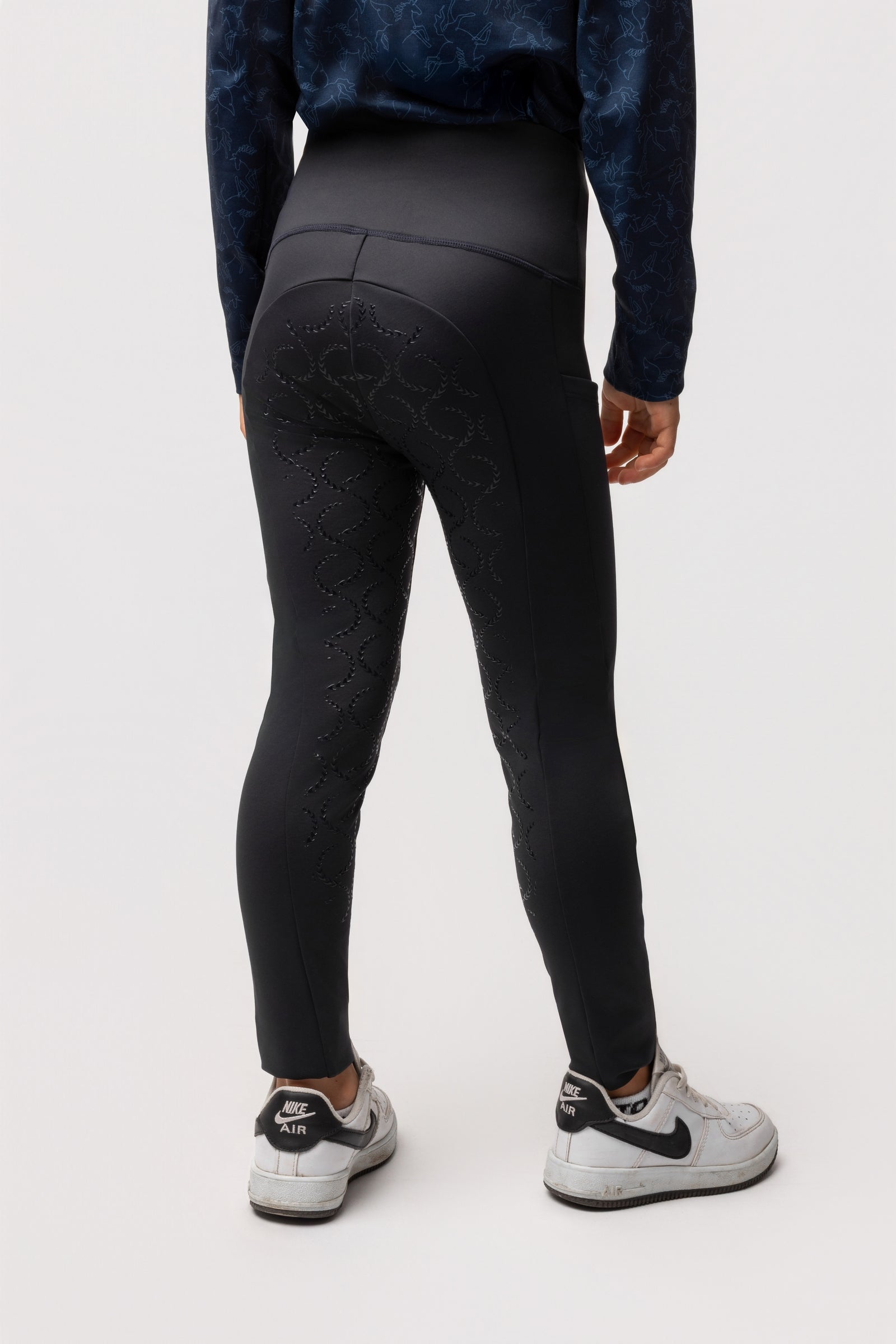 Horze Gillian Dětské thermo Vollgrip jezdecké legíny Kids Apparel