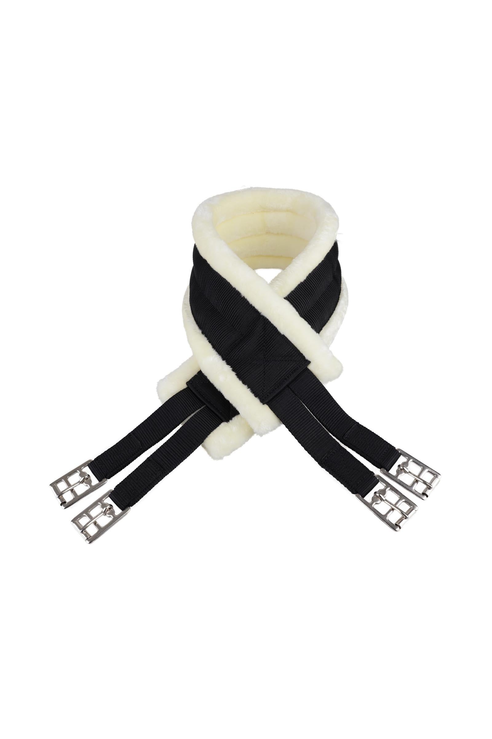 USG Nylonový dlouhý podbřišník s podšívkou z umělé kožešiny Saddles, Girths & Stirrups