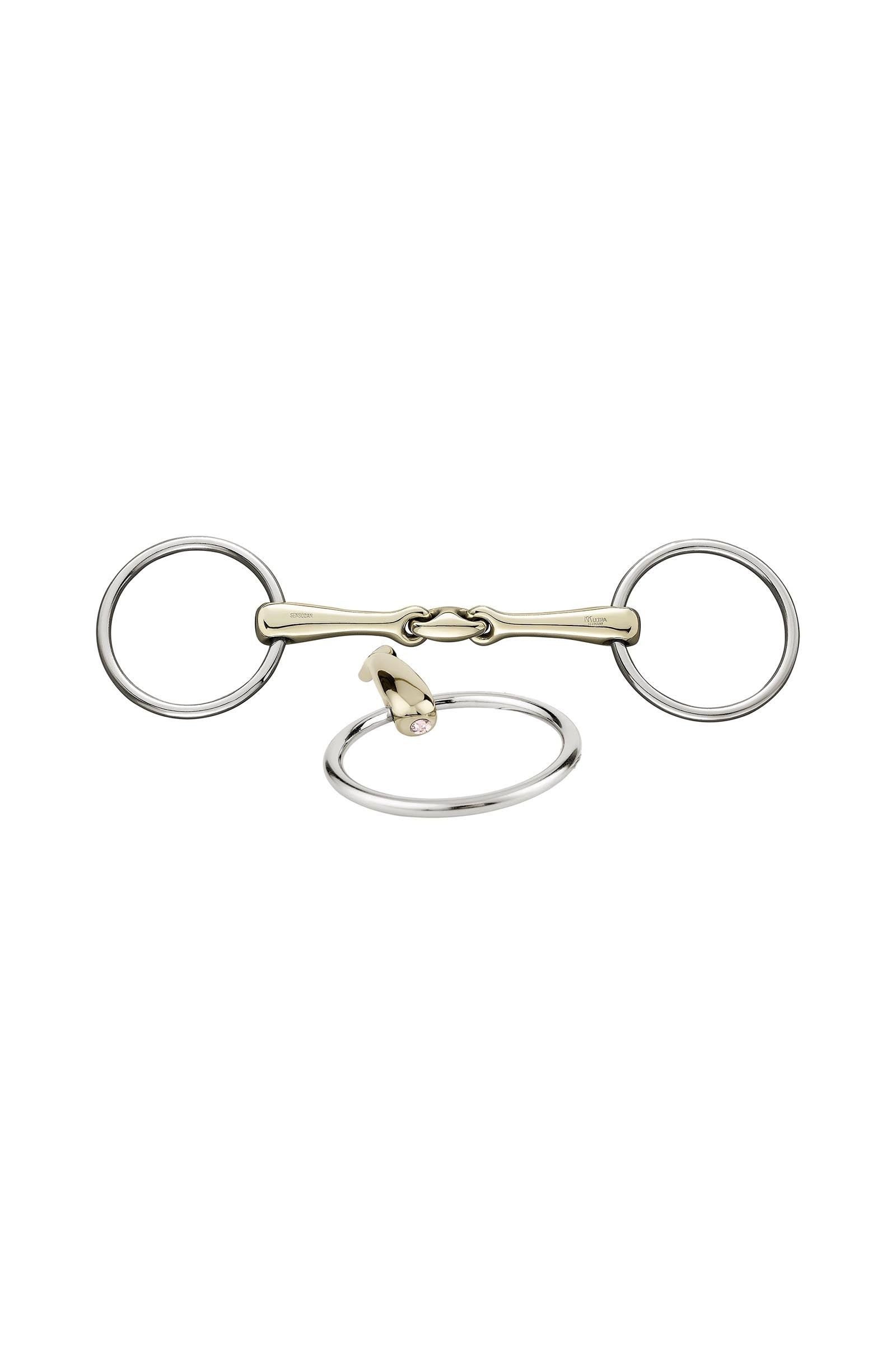 Sprenger KK Ultra stihlo, dvojité lomení, 14 mm, Sensogan, s krystaly Horse Bits