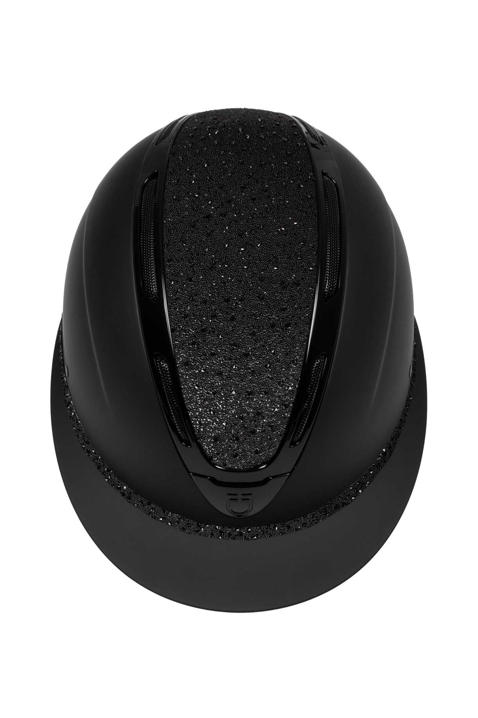 Equestro Apocalypse Women's Helmet Matte Shell and Rhinestones Homologation En 1384-2023 Safety Equipment