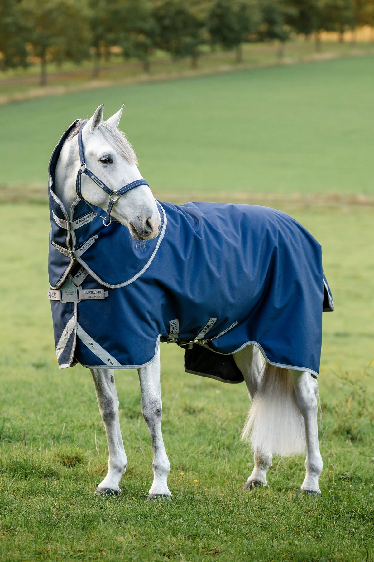 Horseware Amigo 1200D FieldSafe Plus výběhová deka s odnímatelným krčním dílem, 50 g Horse Rugs