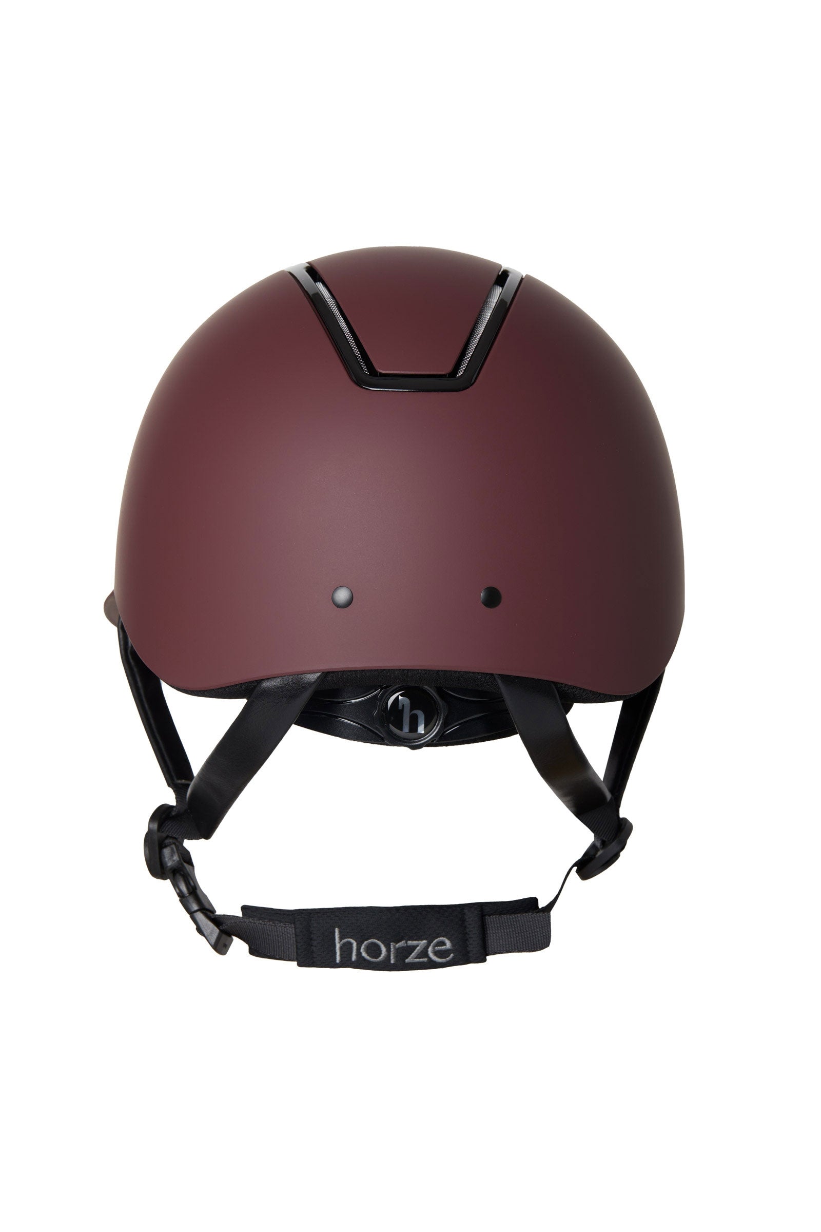 Horze Noir Riding Helmet II with Shiny Frame & Sun Visor Safety Equipment
