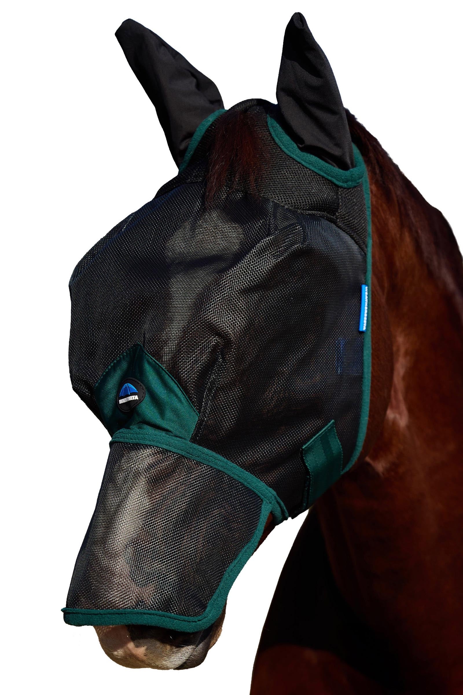 Weatherbeeta Comfitec Durable Mesh Fliegenmaske s ušima a nosem Antifly Protection for Horses