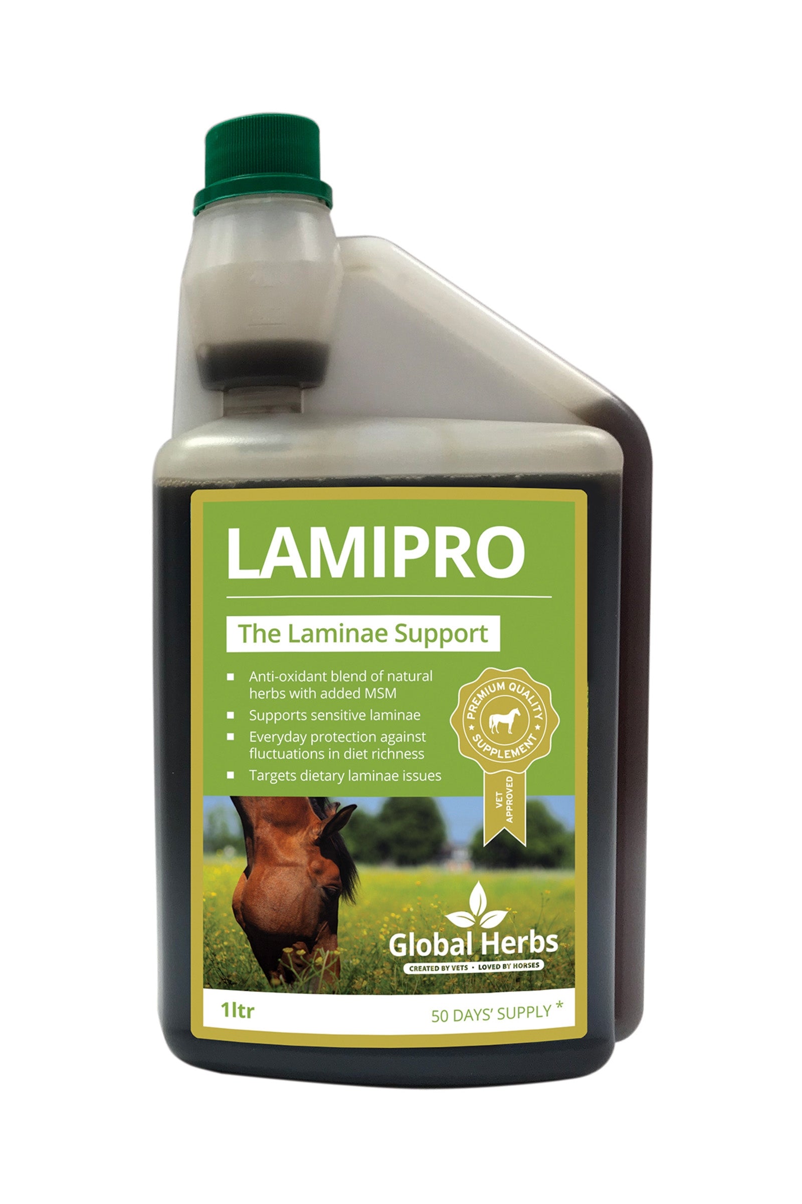 Global Herbs LamiPro Supplement 1LTR Horse Feed & Nutrition