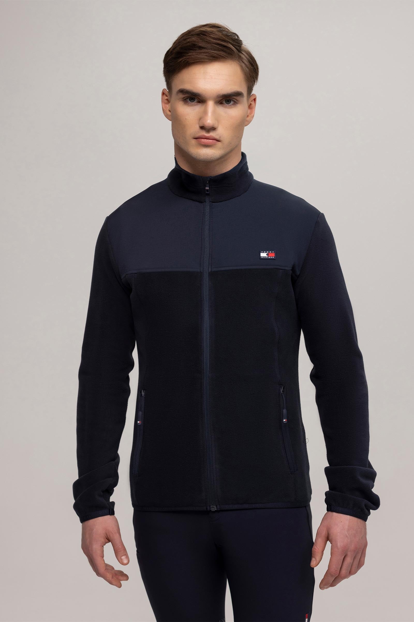 Tommy Hilfiger Equestrian Michigan pánská fleecová bunda Mens Riding Clothing