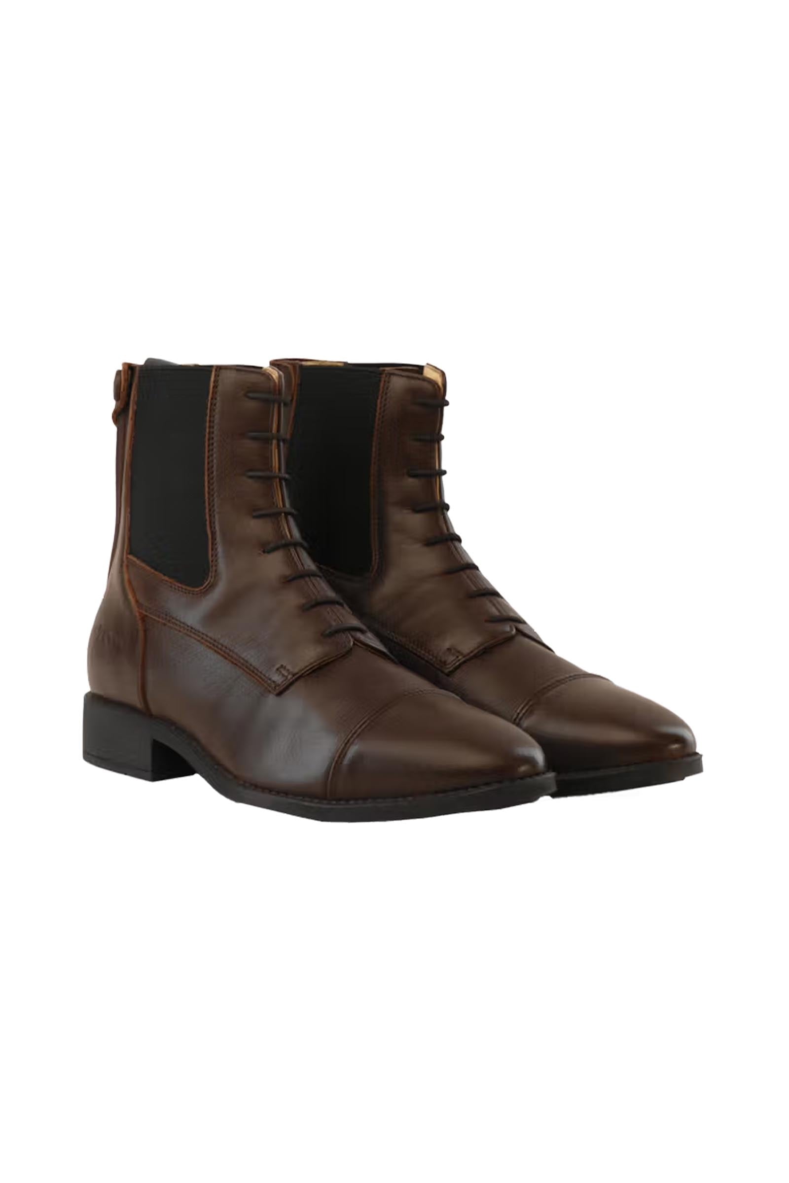 Dy'on kotníkové boty s předním šněrováním a zadním zipem Riding Boots & Riding Shoes