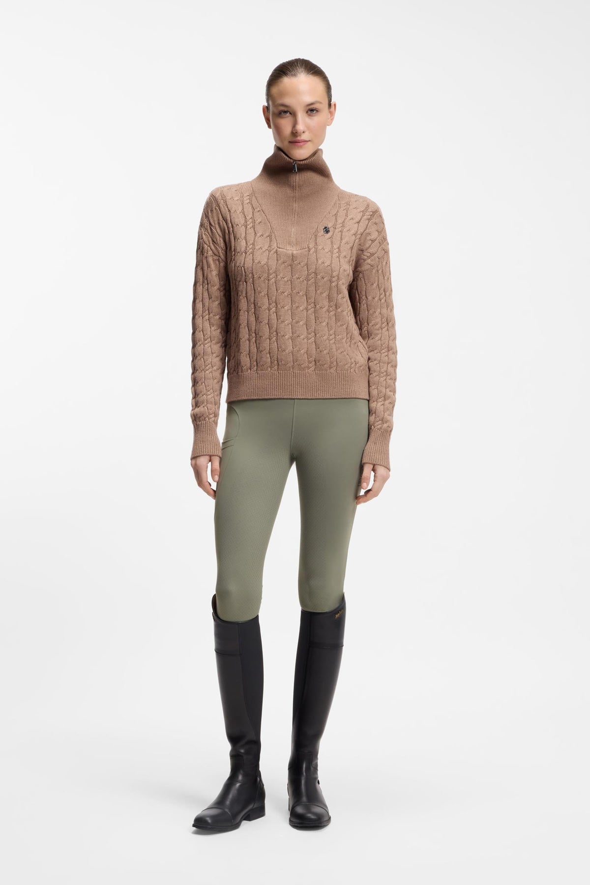 BOSS Equestrian Harriett Womens High Waist Full Grip Leggings Womens Breeches