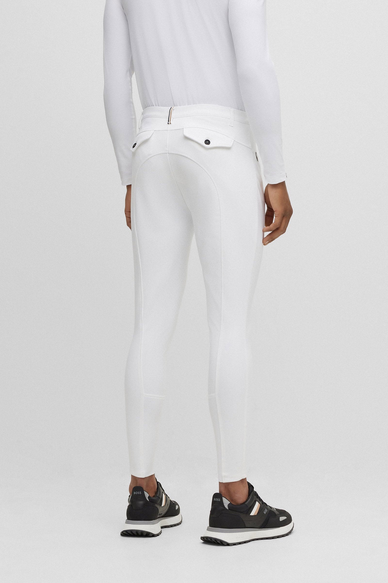 BOSS Equestrian Boss Jim rajtky s plným gripem Mens Riding Clothing