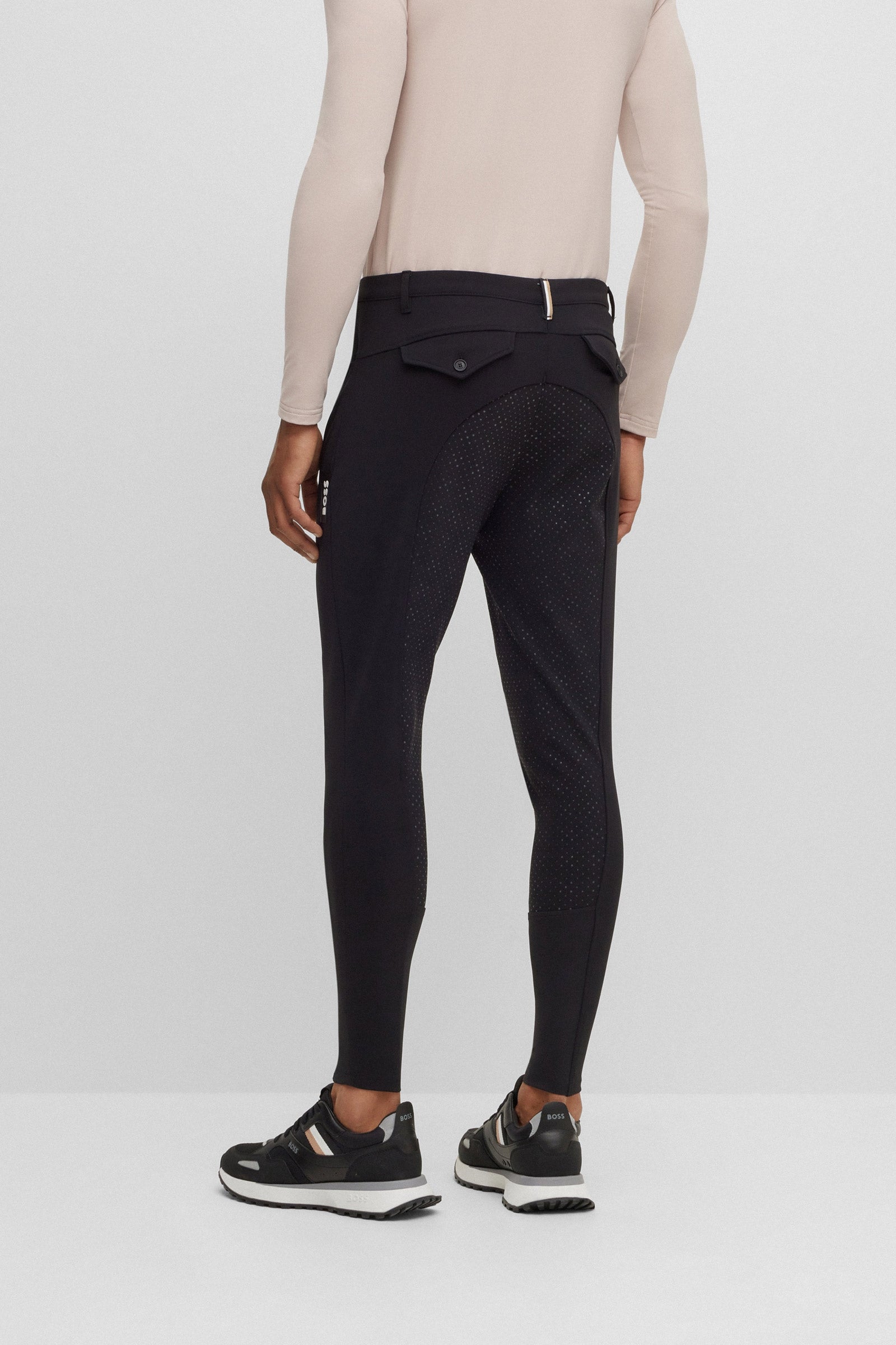 BOSS Equestrian Boss Jim rajtky s plným gripem Mens Riding Clothing